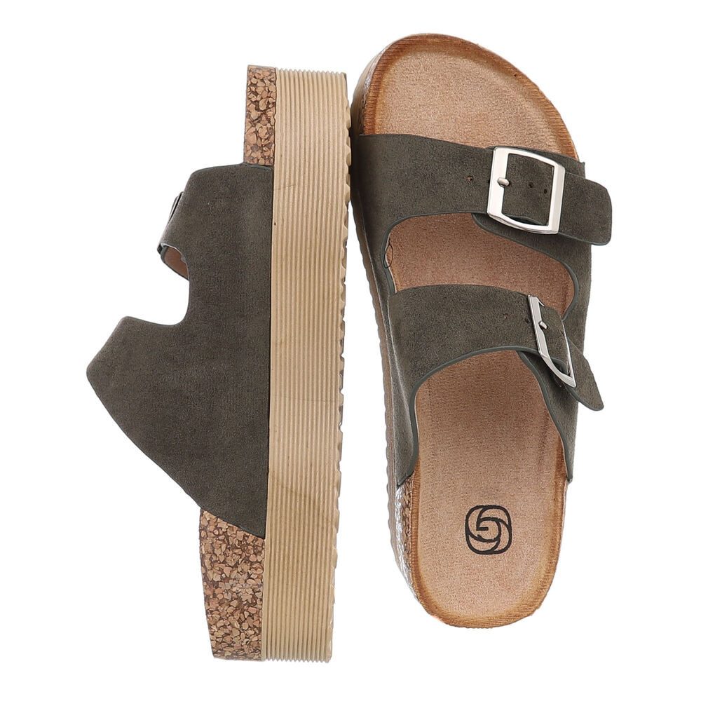 Ital-Design Damen Mules Freizeit Plateausandaletten (86706584) günstig online kaufen