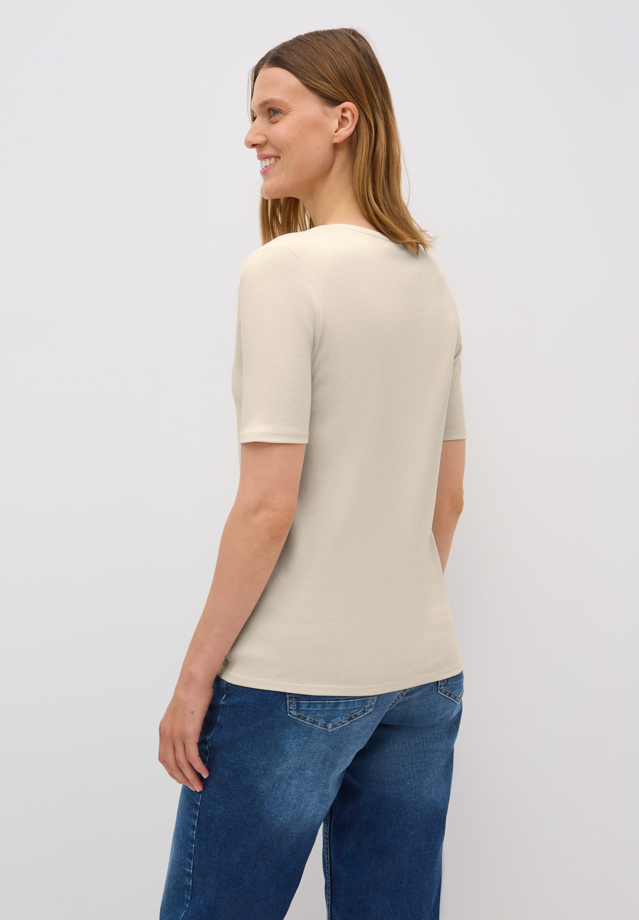 Cecil T-Shirt aus reiner Baumwolle günstig online kaufen