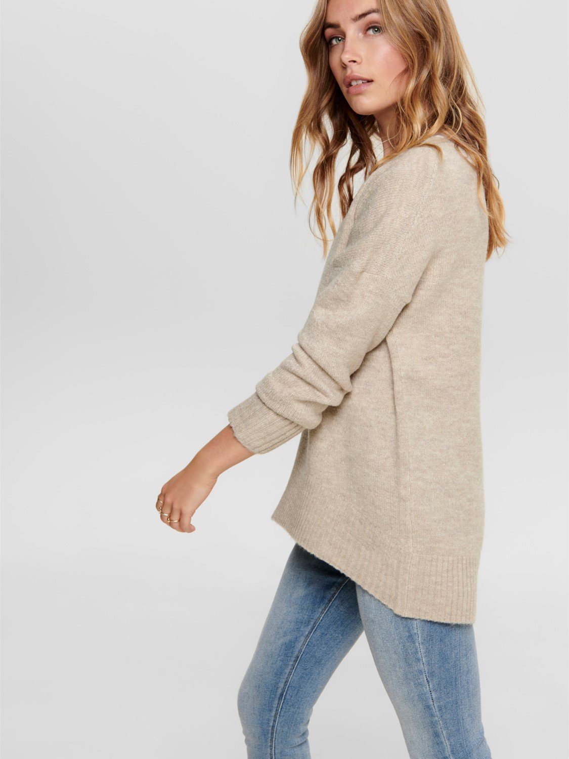 ONLY Strickpullover Only Damen Rundhals Strick-Pullover OnlNanjing Sweater Pulli