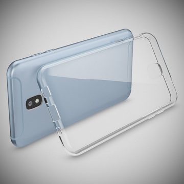 Nalia Smartphone-Hülle Samsung Galaxy J5 (2017), Klare Silikon Hülle / Extrem Transparent / Durchsichtig / Anti-Gelb