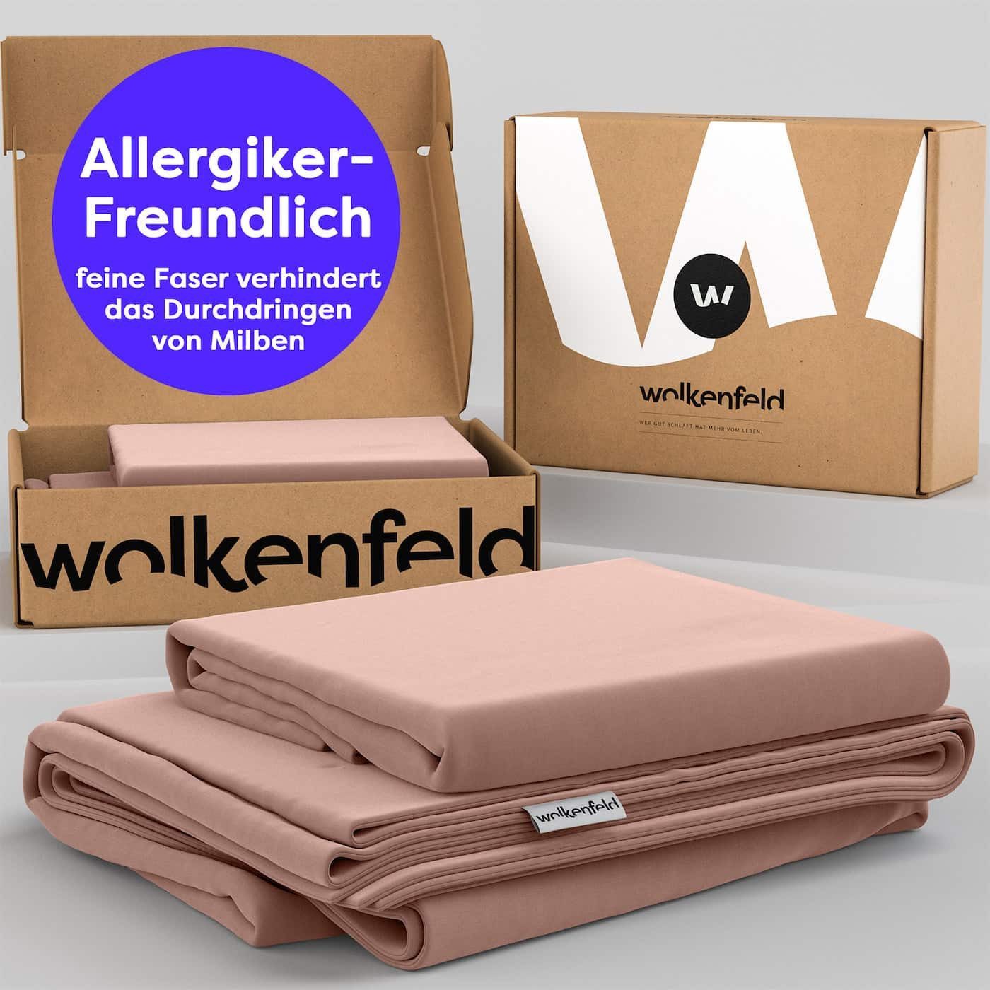 Wolkenfeld Bettwäsche Allergiker Bettwäsche, unfassbar weich, Microfaser, 2 teilig, 135x200 cm, 155x220 & Übergrößen I inkl. Kissenbezüge 80x80 I Uni – Bild 5 von 5