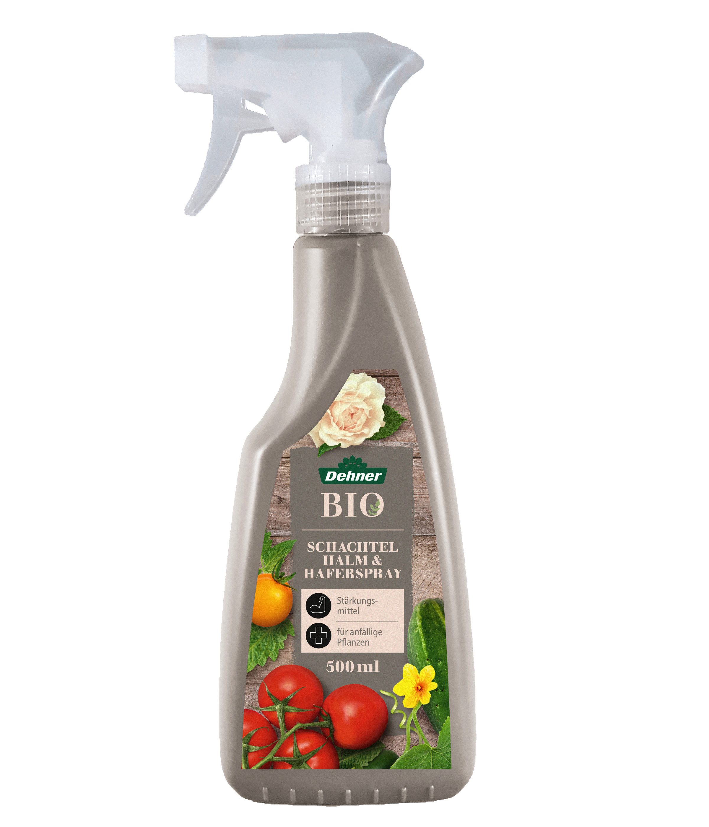 Dehner Pflanzenstärkungsmittel Flüssigdünger Bio, Pflanzenstärkungsmittel, 500ml, Spezialpflege für pilzanfällige Pflanzen und Gemüse