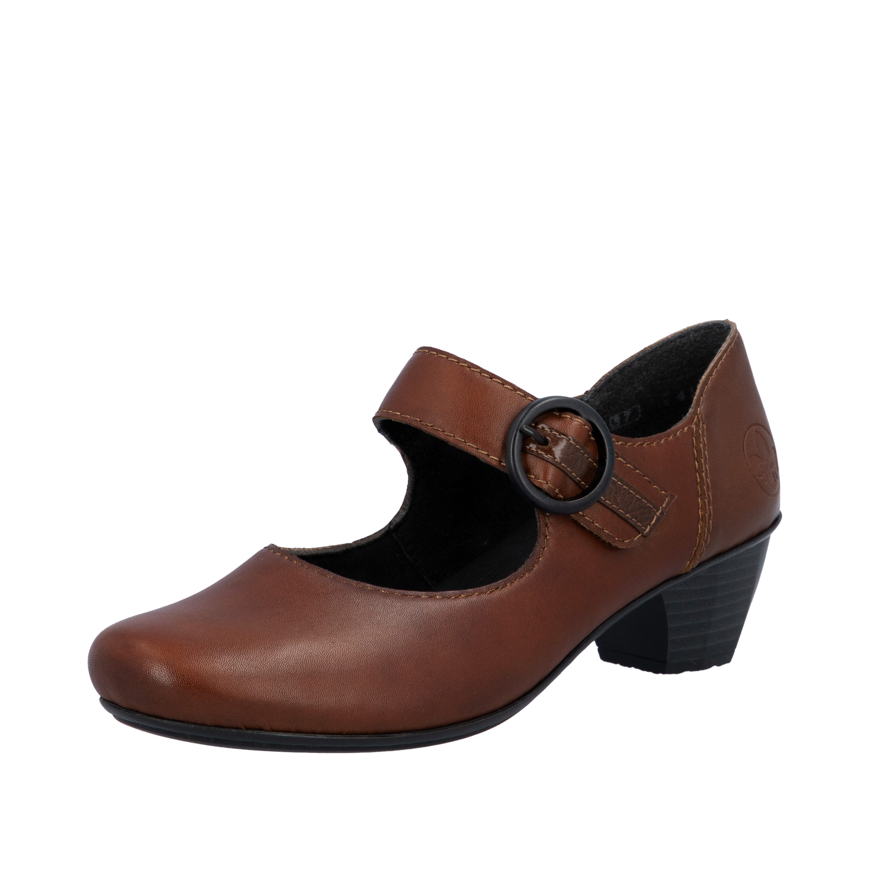Rieker Spangenpumps, Festtagsschuh, Pumps, Trichterabsatz, mit Klettriemchen