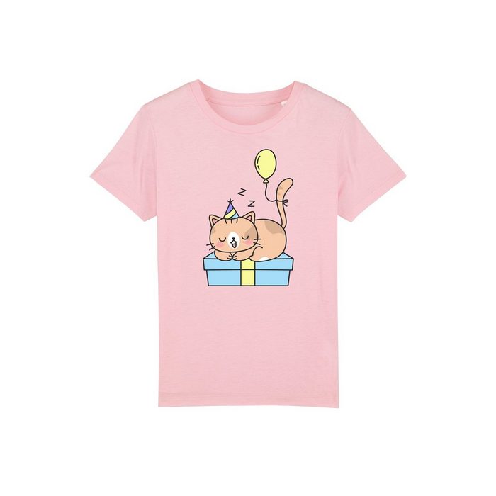 wat? Apparel Print-Shirt Geburtstagskatze (1-tlg)