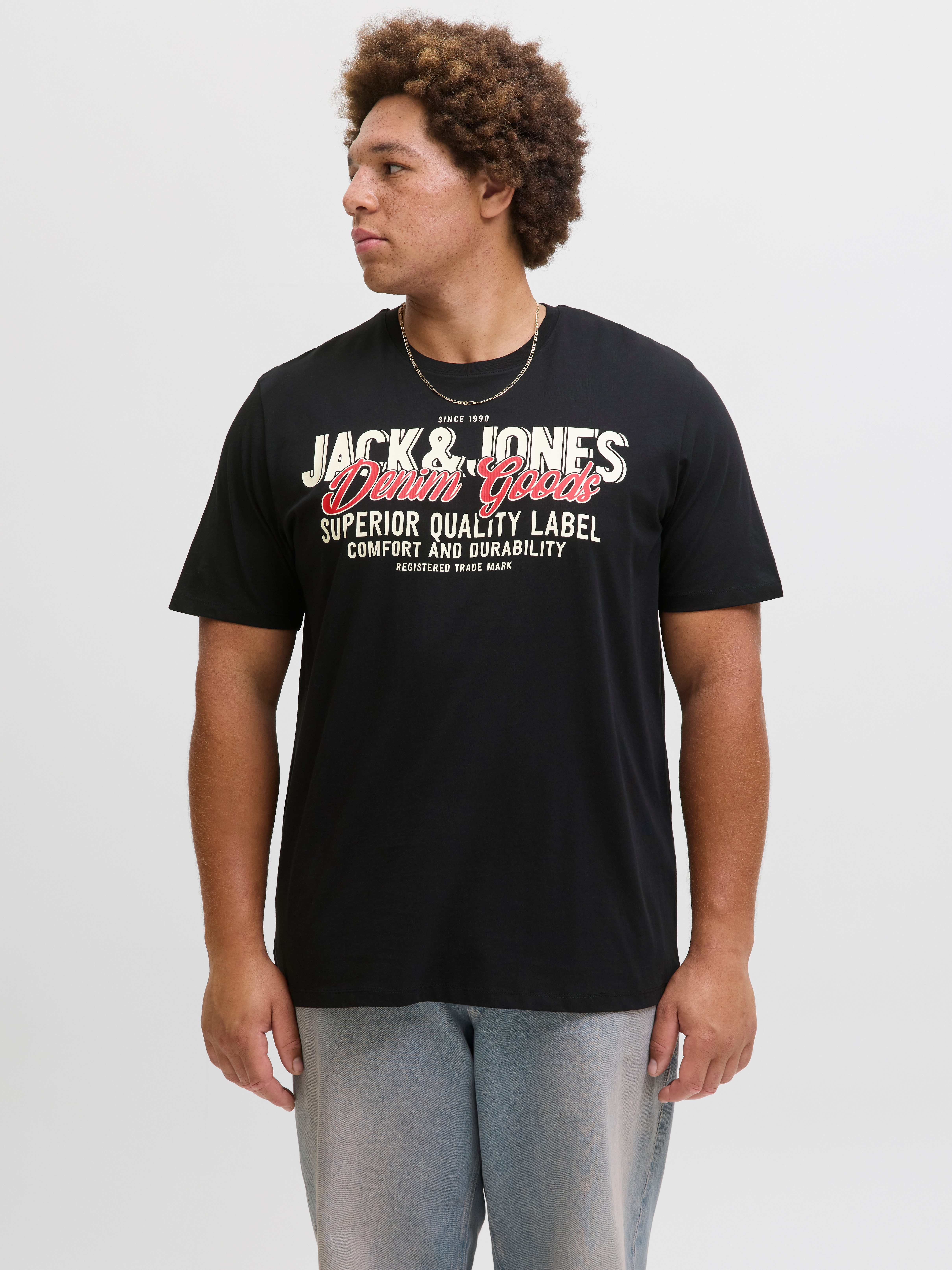 Jack & Jones PlusSize T-Shirt JJELOGO TEE SS ONECK 2 COL AW25 NOOS PLS günstig online kaufen