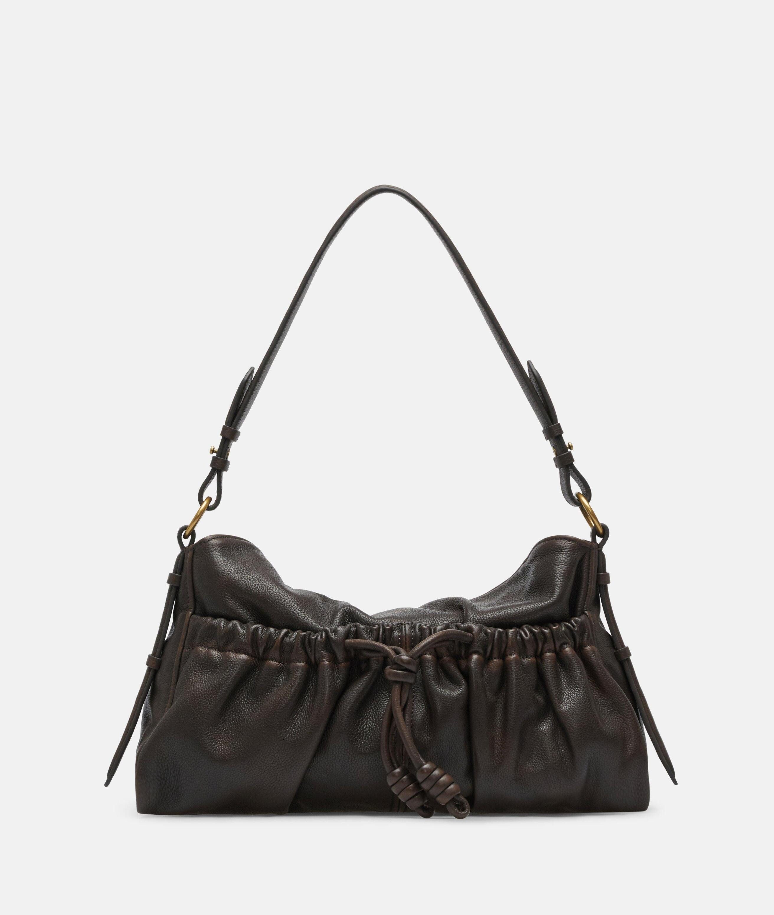 Liebeskind Berlin Schultertasche Elya Schultertasche M, Geräumige Schultertasche mit Vintage-Effekt