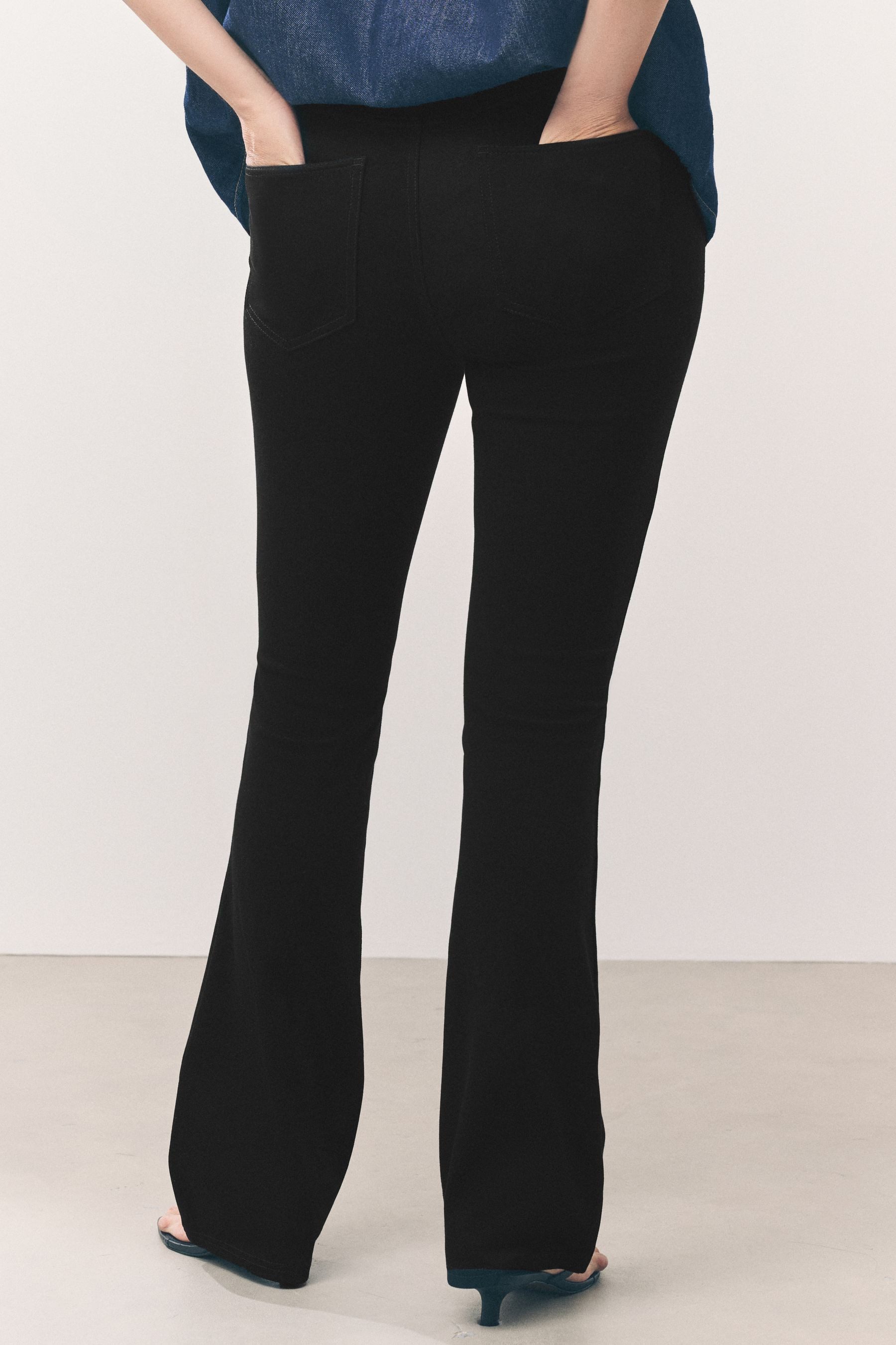 Next Jeansleggings Lange Bootcut-Leggings aus Jersey-Denim, 2er-Pack (2-tlg günstig online kaufen