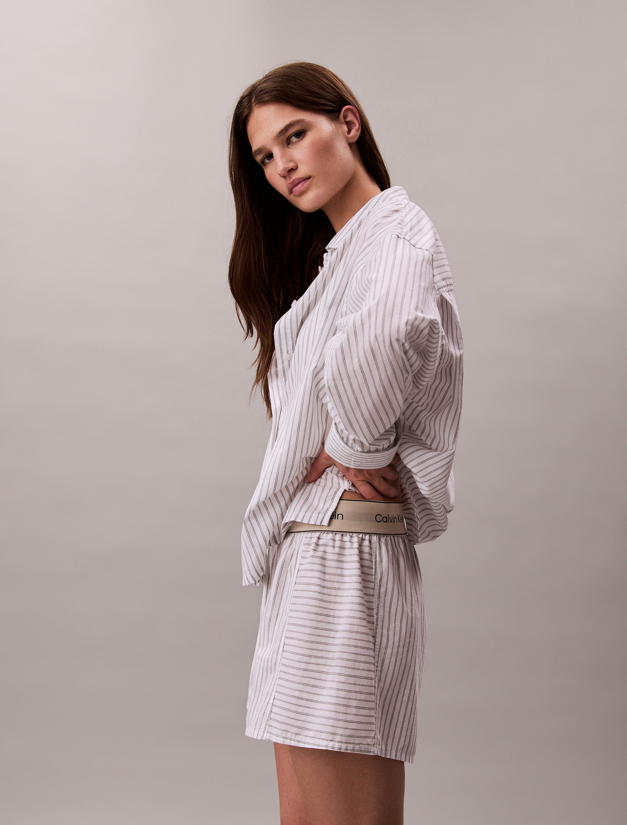 Calvin Klein Underwear Schlafshorts LOGO SUPER POPLIN SHORT Mit elastischem günstig online kaufen