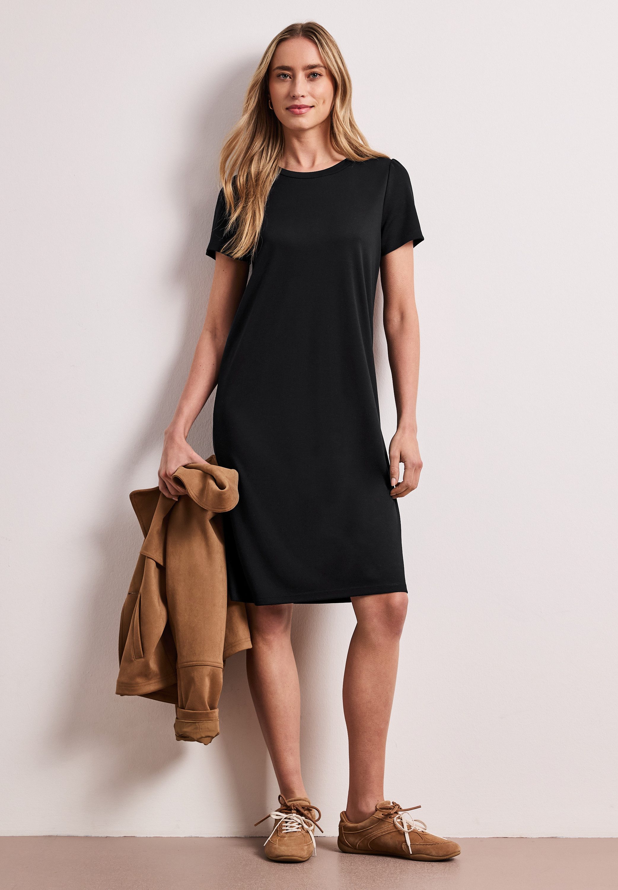 STREET ONE Midikleid mit Rundhalsausschnitt