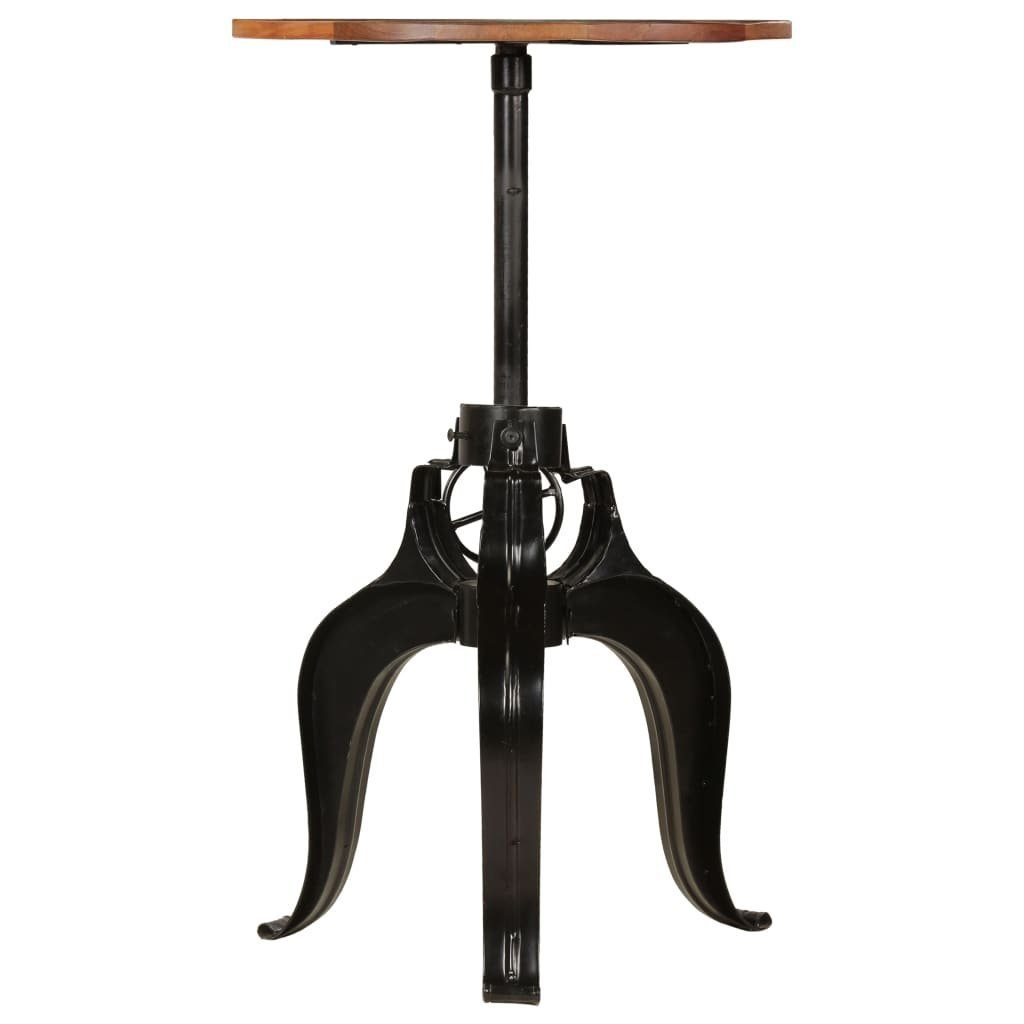 vidaXL Esstisch Bartisch Altholz Massiv 60x(76-110) cm (1-St)
