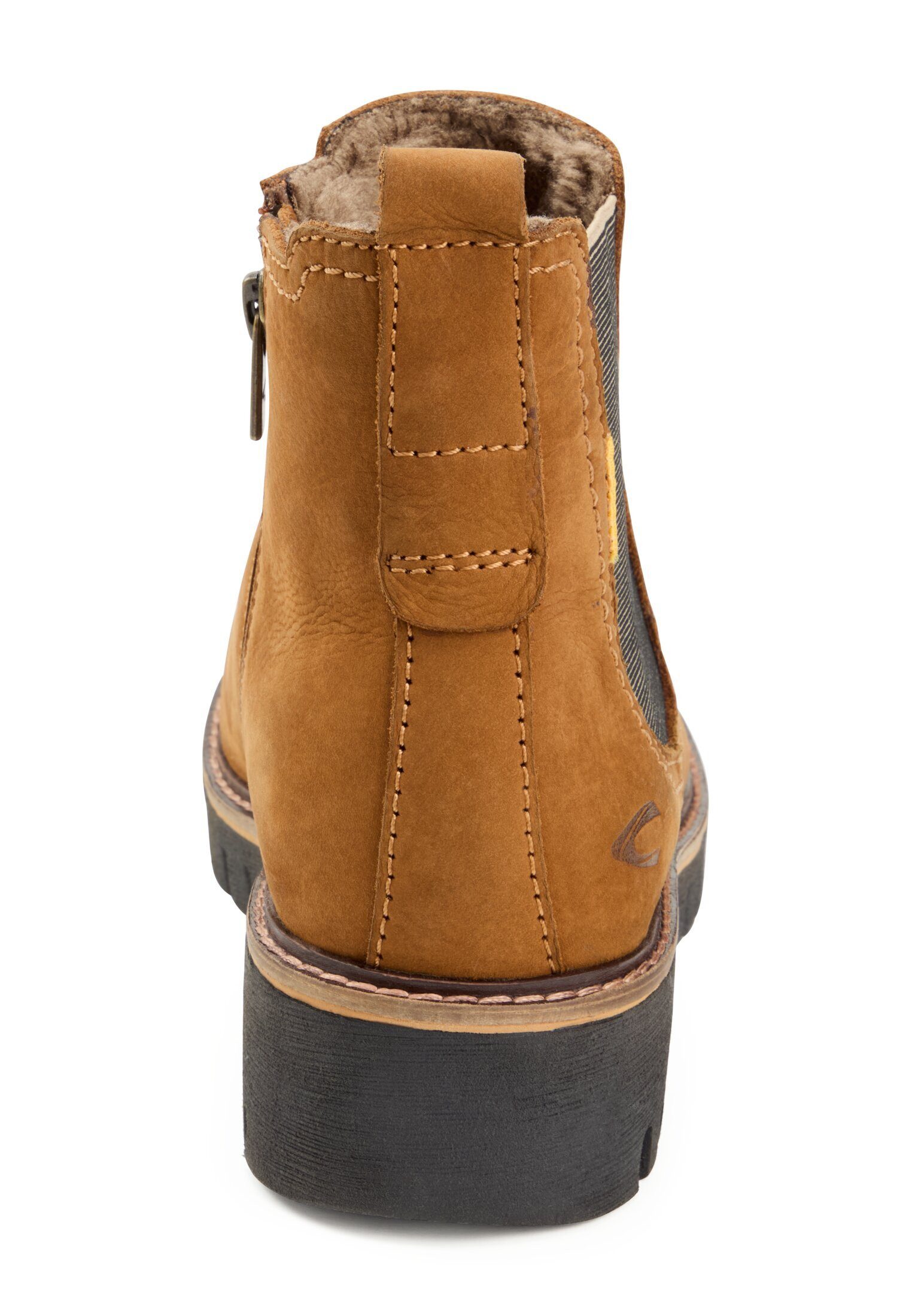 camel active Chelsea Boot mit Reißverschluss Stiefelette