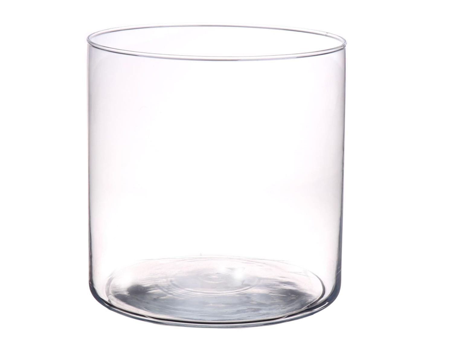 INNA-Glas Kerzenhalter Zylinder Windlicht Glas Sanny aus Glas, klar, 19cm, Ø19cm