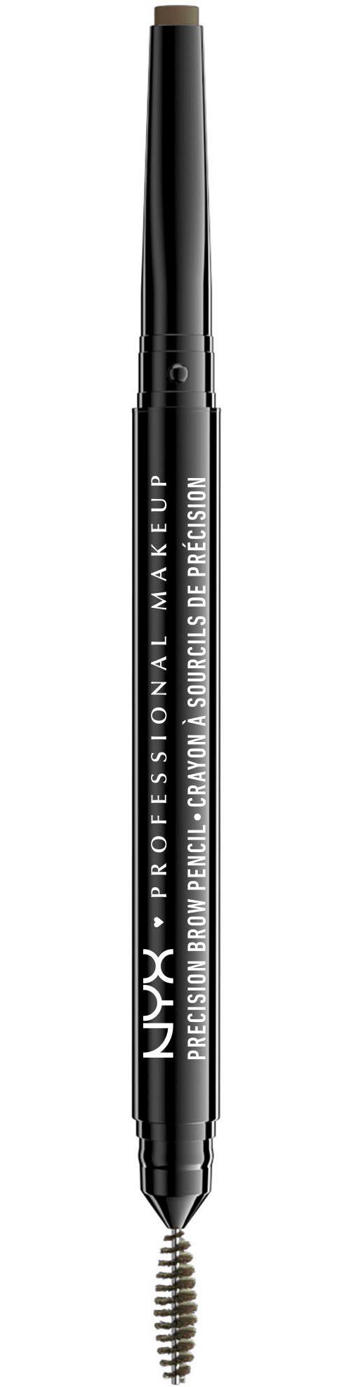 NYX PROFESSIONAL MAKEUP Augenbrauen-Stift PRECISION BROW PENCIL, doppelseitig, ultradünn, mit flacher Spitze
