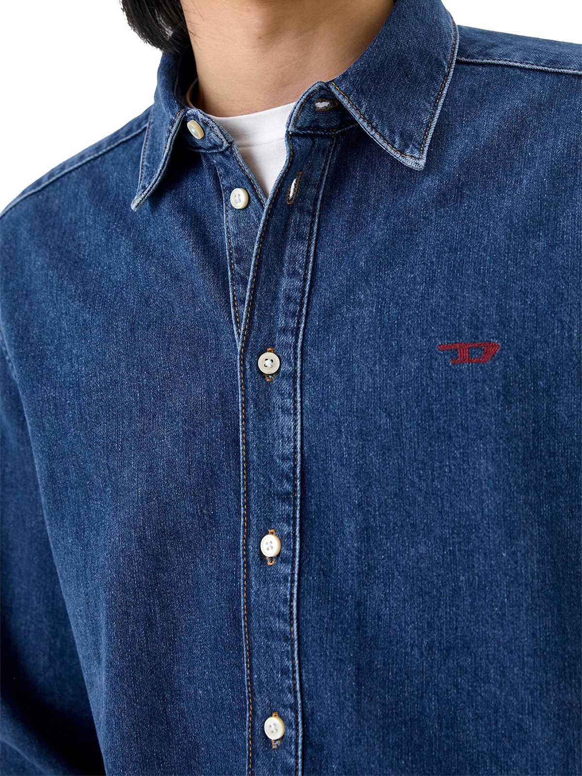 Diesel Jeanshemd Regular Fit - Vintage Look Shirt - D-SIMPLY
