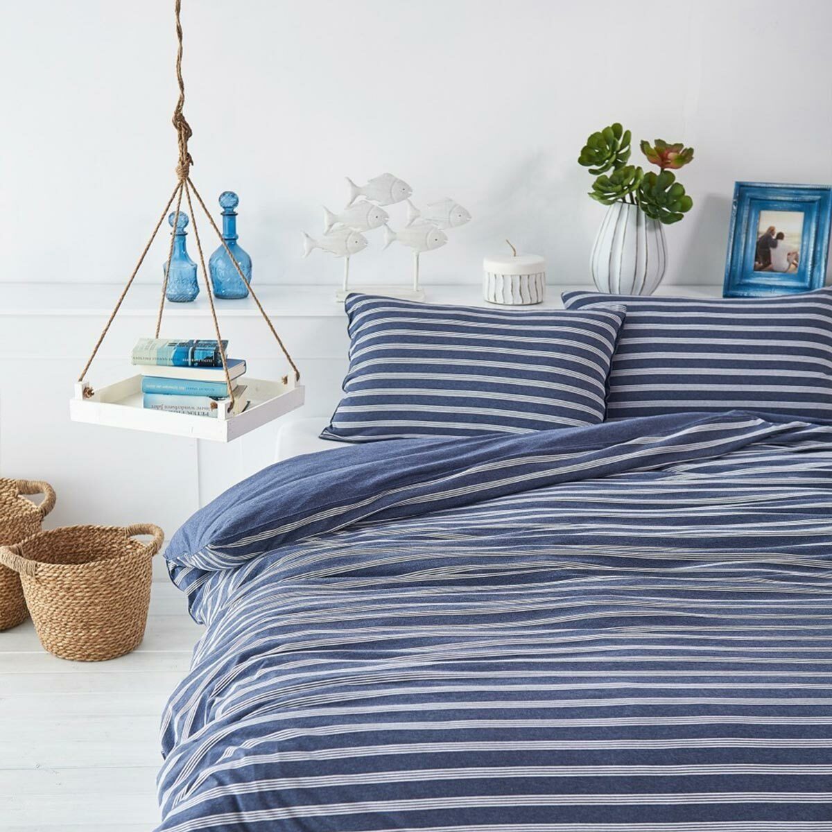 BETTWARENSHOP Bettwäsche Melangestreifen, Jersey, 2 teilig günstig online kaufen