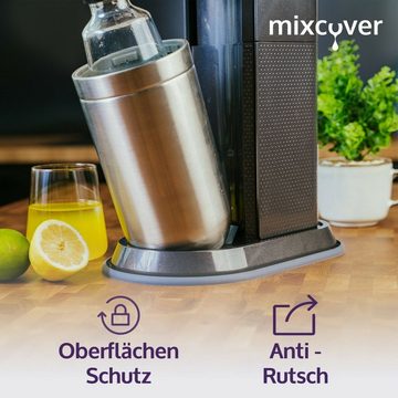 Mixcover Wassersprudler Flasche mixcover Silikonmatte, Abtropfmatte kompatibel mit SodaStream Duo