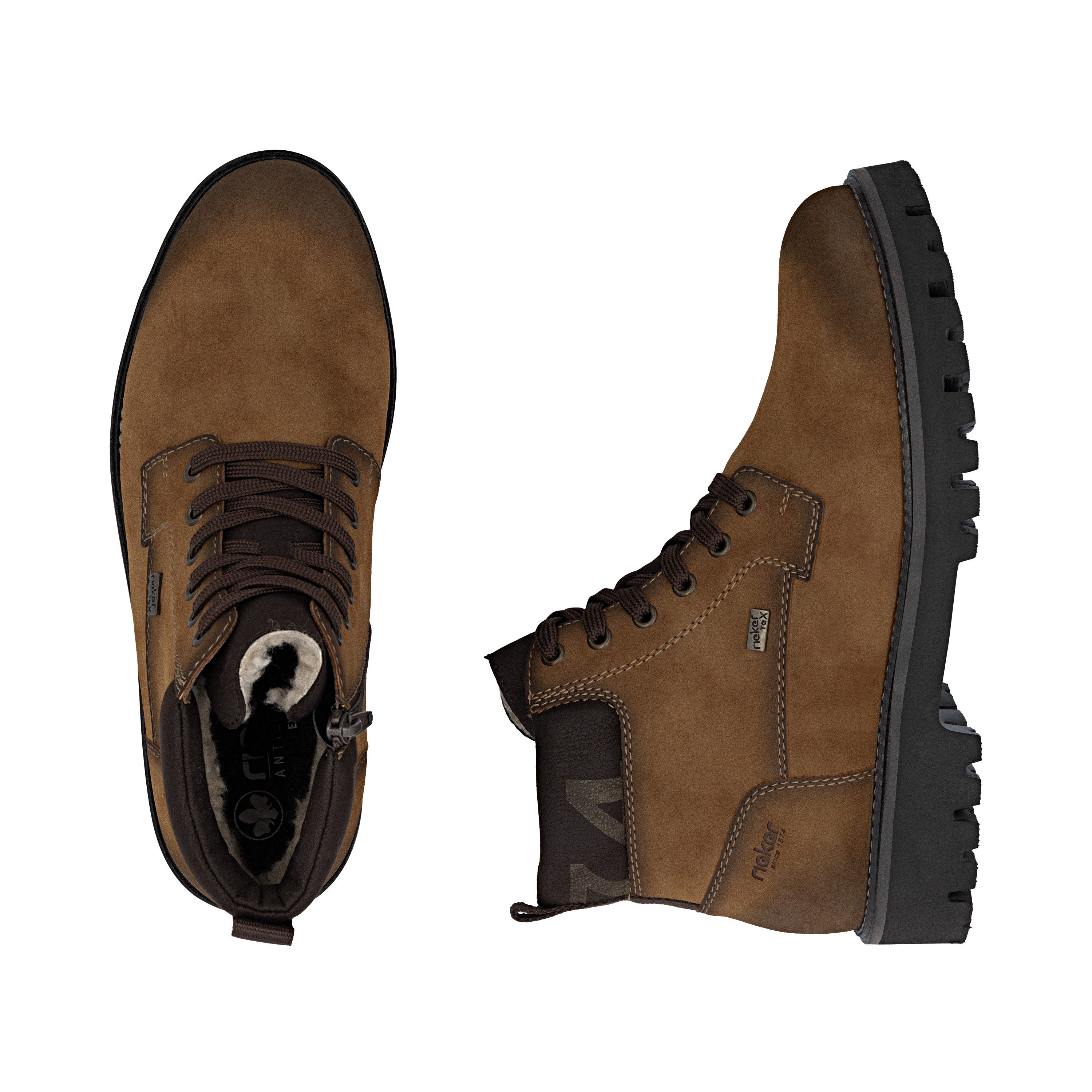 Rieker Winterstiefelette, Winterboots, Outdoorstiefelette mit TEX und Innenreißverschluss