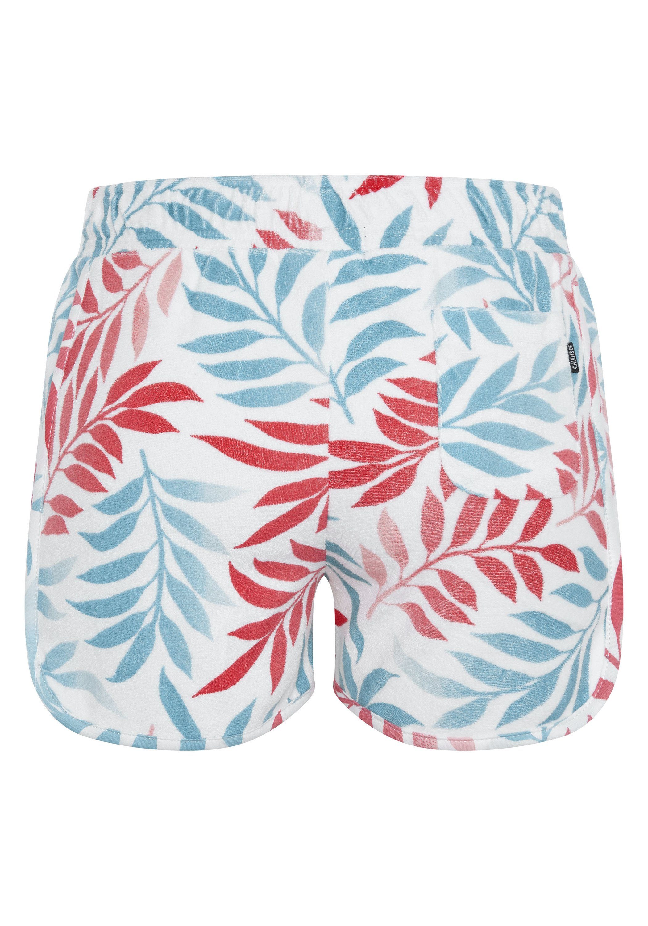 weichem Shorts aus 1 Frottee-Shorts Baumwollmix Chiemsee