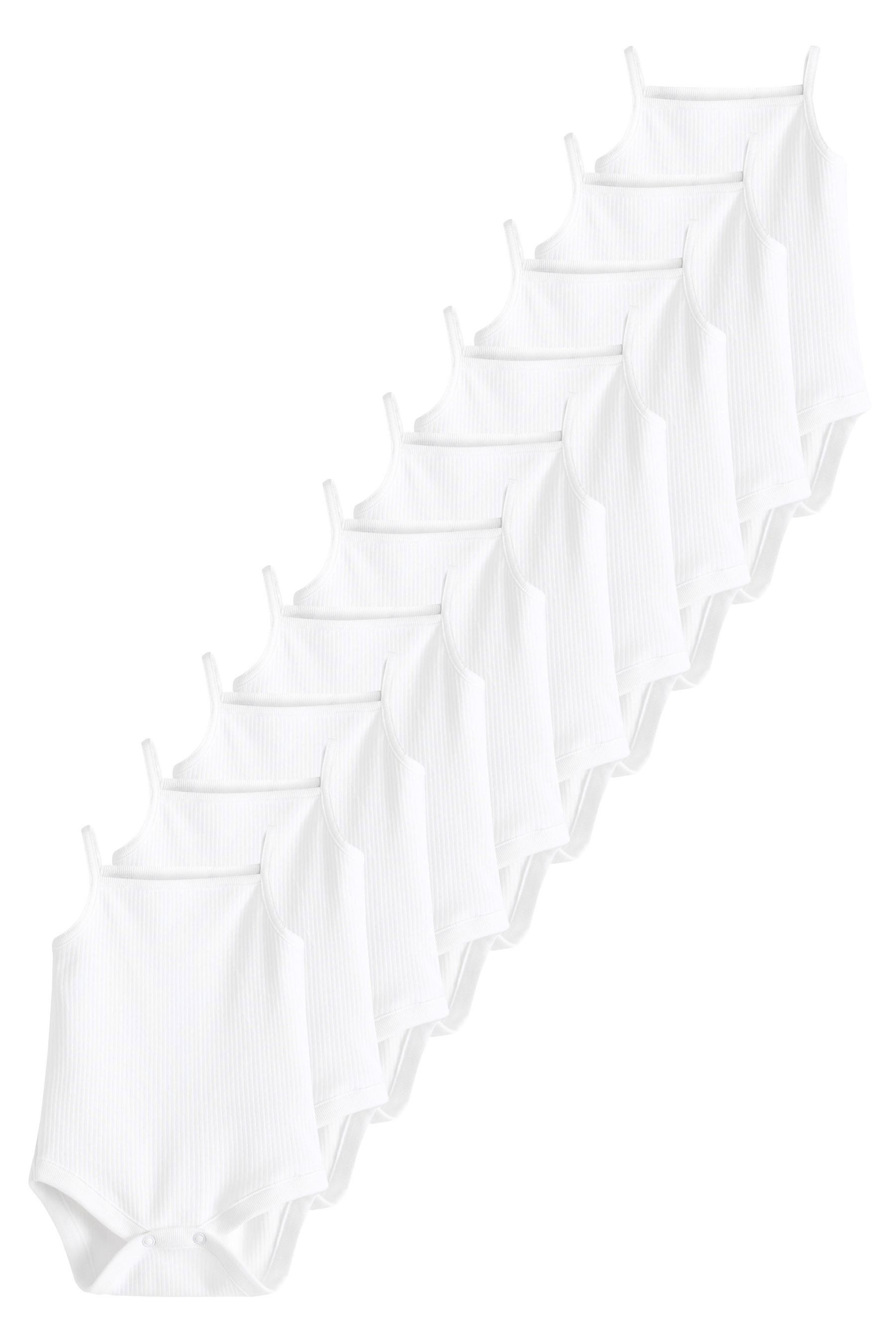 Next Body Babybodys mit dünnen Trägern im 10er-Pack (10-tlg)