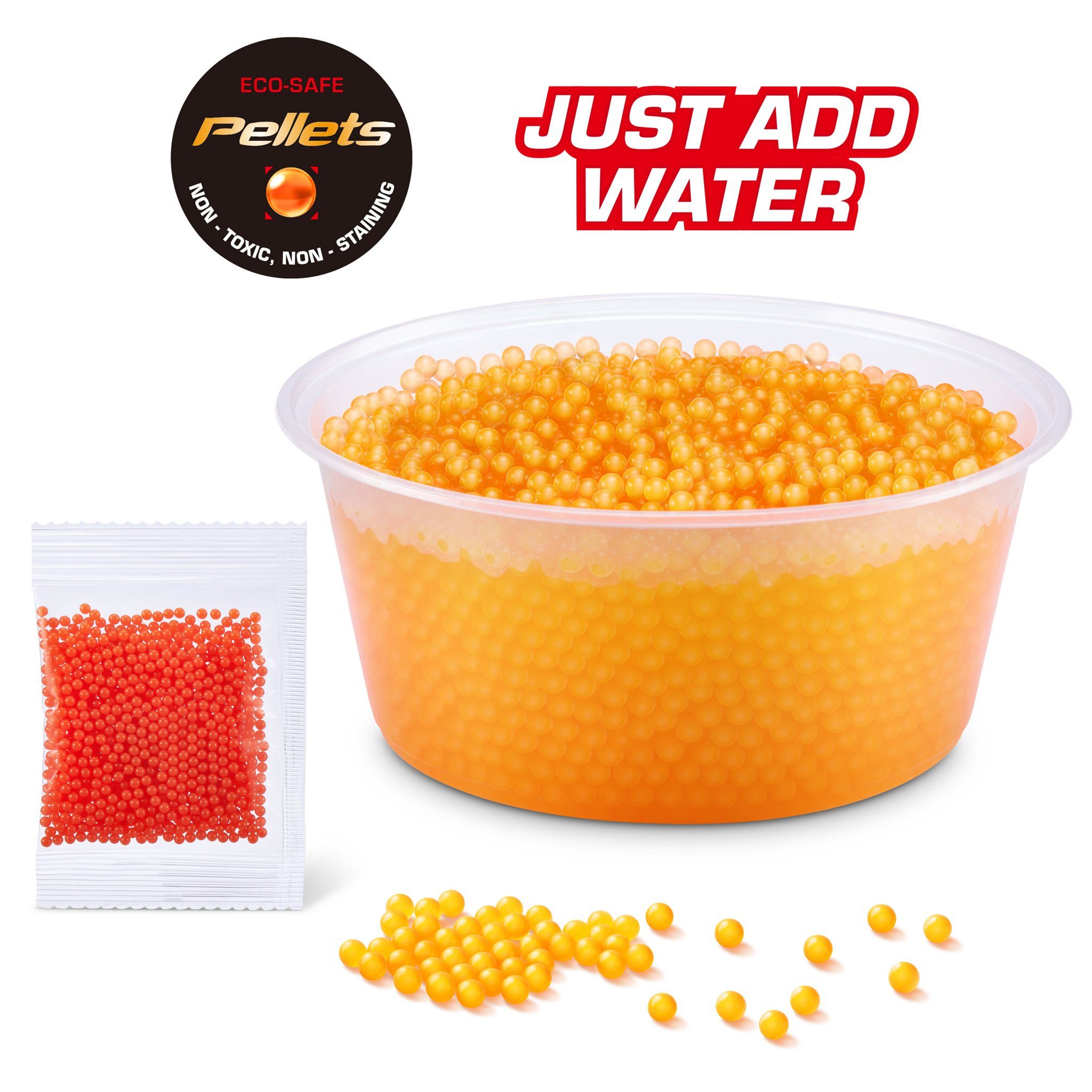 ZURU Blaster Hyper Gel Clutch Blaster, Hyper Gel Clutch Blaster mit 1500 Hyper Gel-Pellets