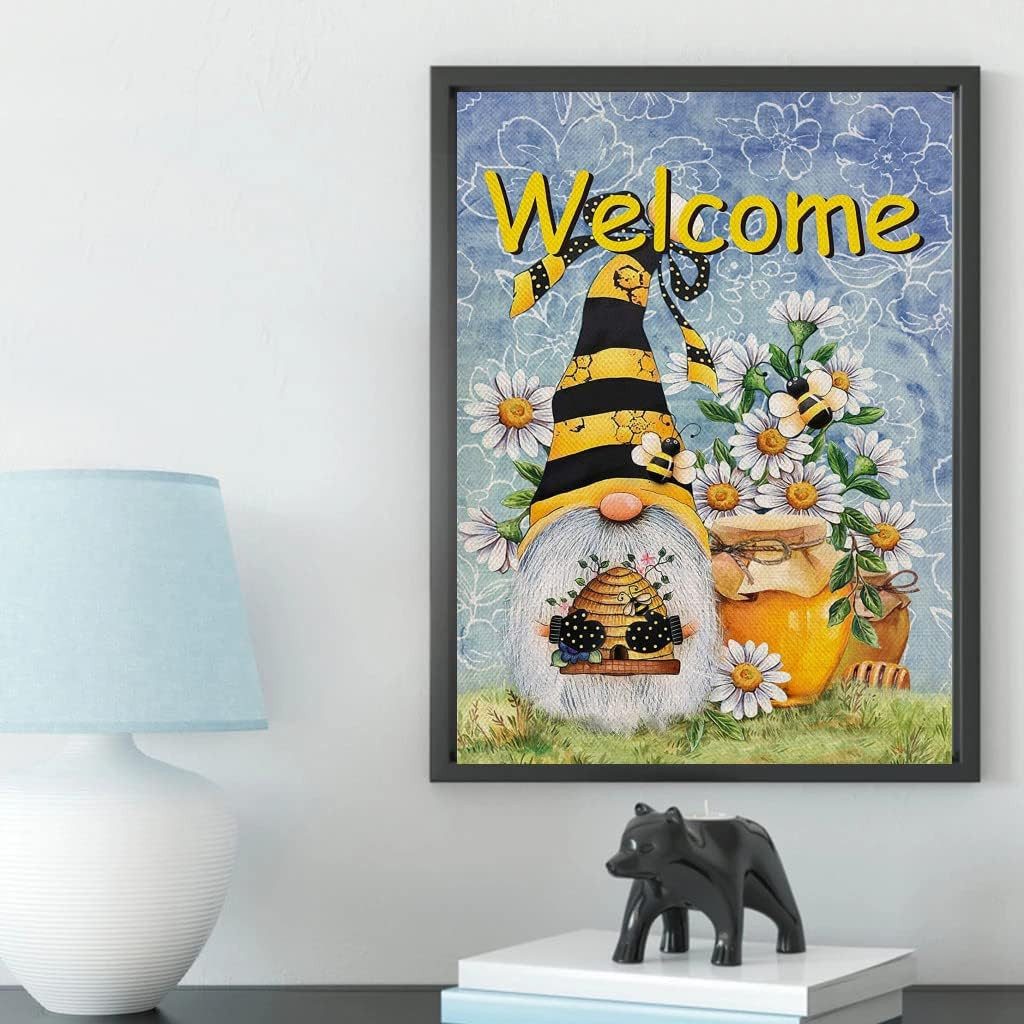 Lilingyu Malen nach Zahlen 5D Diamant Painting Bienenstock Set für kreative DIY-Dekoration. (DIY Diamant Painting Set für kreative Bastelprojekte., Inklusive HD-Leinwand (40x30 cm), runden Diamanten, Klebestift), Hohe Haftung, langlebig, brilliante Diamanten, stressabbauend.
