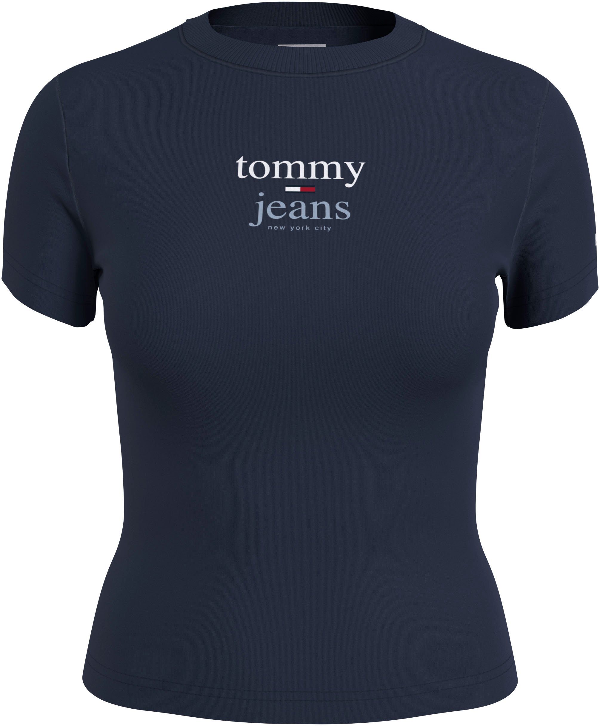Tommy 2 Tommy TJW im SS Jeans ESSENTIAL Basic-Style Kurzarmshirt Schriftzug Jeans mit BABY LOGO