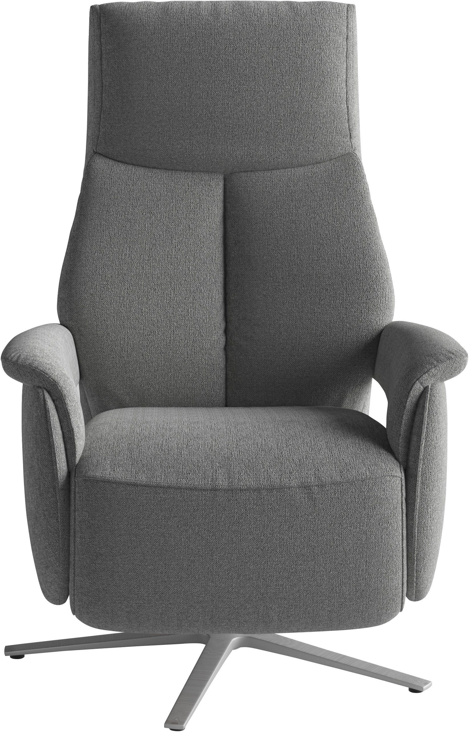 sit&more TV-Sessel Lazy mit Kopfteilverstellung & Drehfunktion, weitere Funktionen, Ergonomie S: manuelle Fußstütze & Rückenlehne