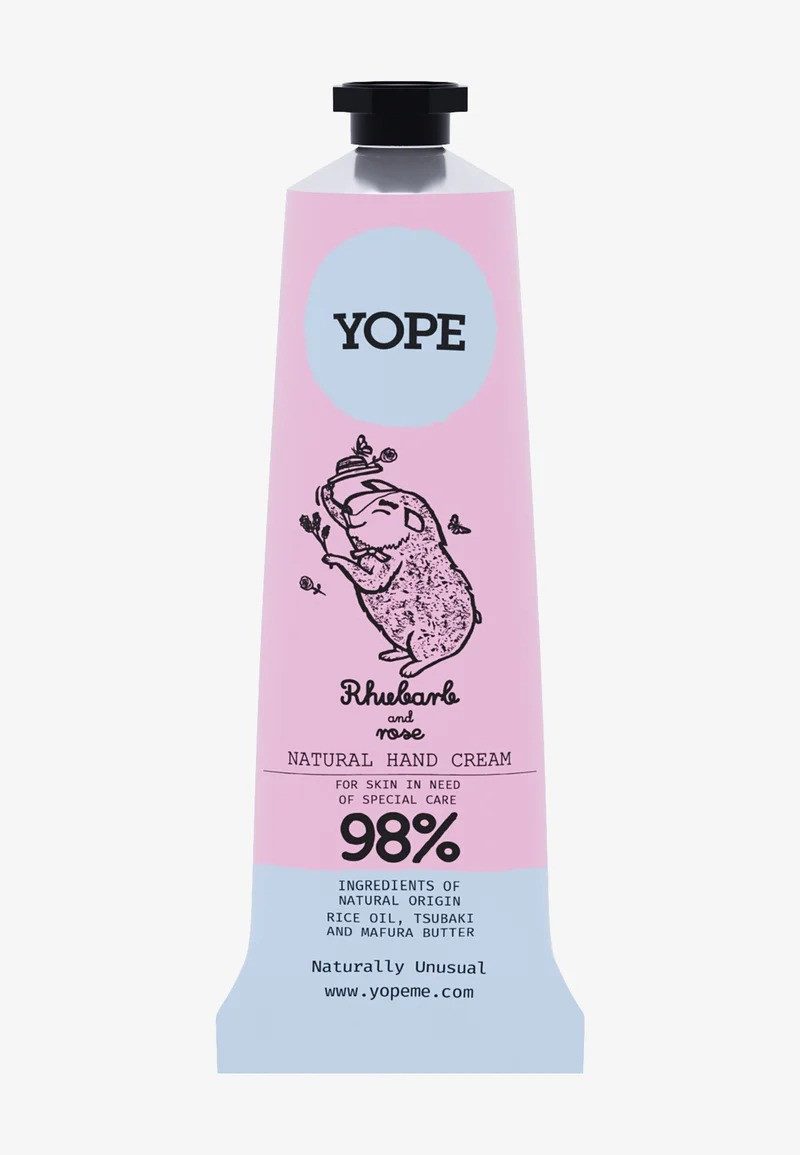 YOPE Handcreme Natürliche Handcreme Rhabarber & Rose 50ml