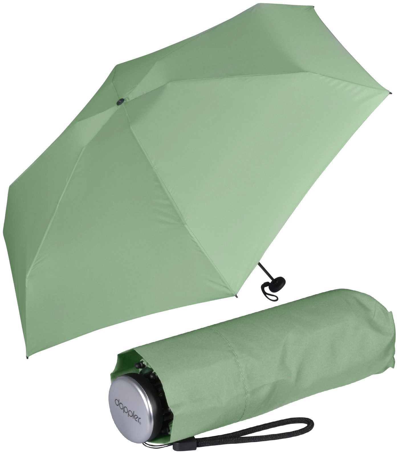 DOPPLER® Taschenregenschirm Fiber Compact winziger Schirm für Damen und Herren für kleine Taschen, in modischen Trendfarben mehr