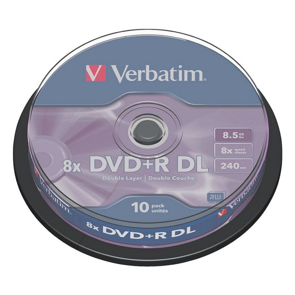 Verbatim DVDRohling »DVD+R DL«, 8,5 GB, beidseitig beschreibbar online kaufen OTTO Verbatim DVDRohling »DVD+R DL«, 8,5 GB, beidseitig beschreibbar online kaufen OTTO