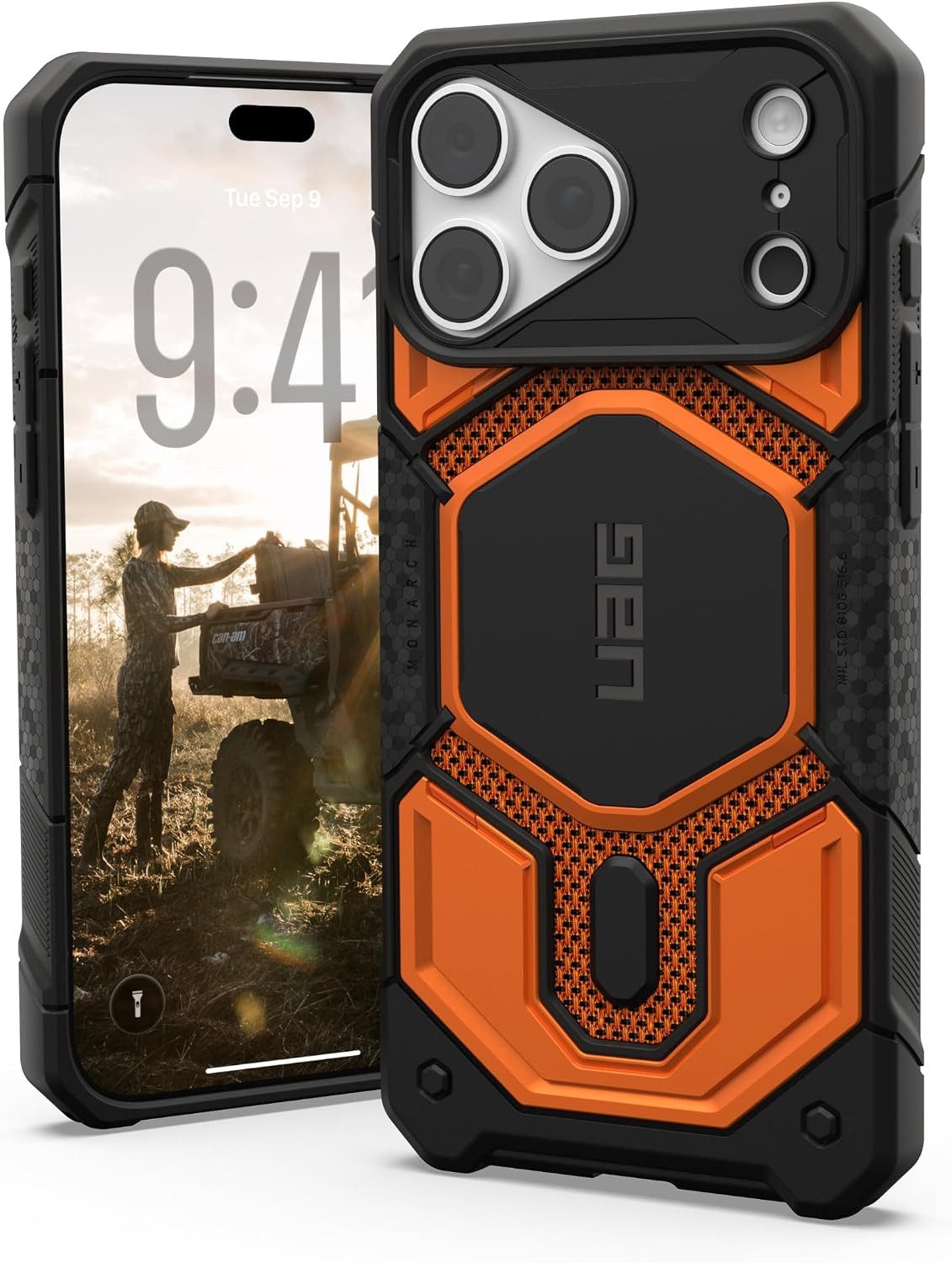 Urban Armor Gear Handyhülle Monarch Pro Case - Apple iPhone 18 Pro Max / iPhone 17 Pro Max Hülle, Premium Materialien, 5fach Falltest nach MIL STD 810G 516.6