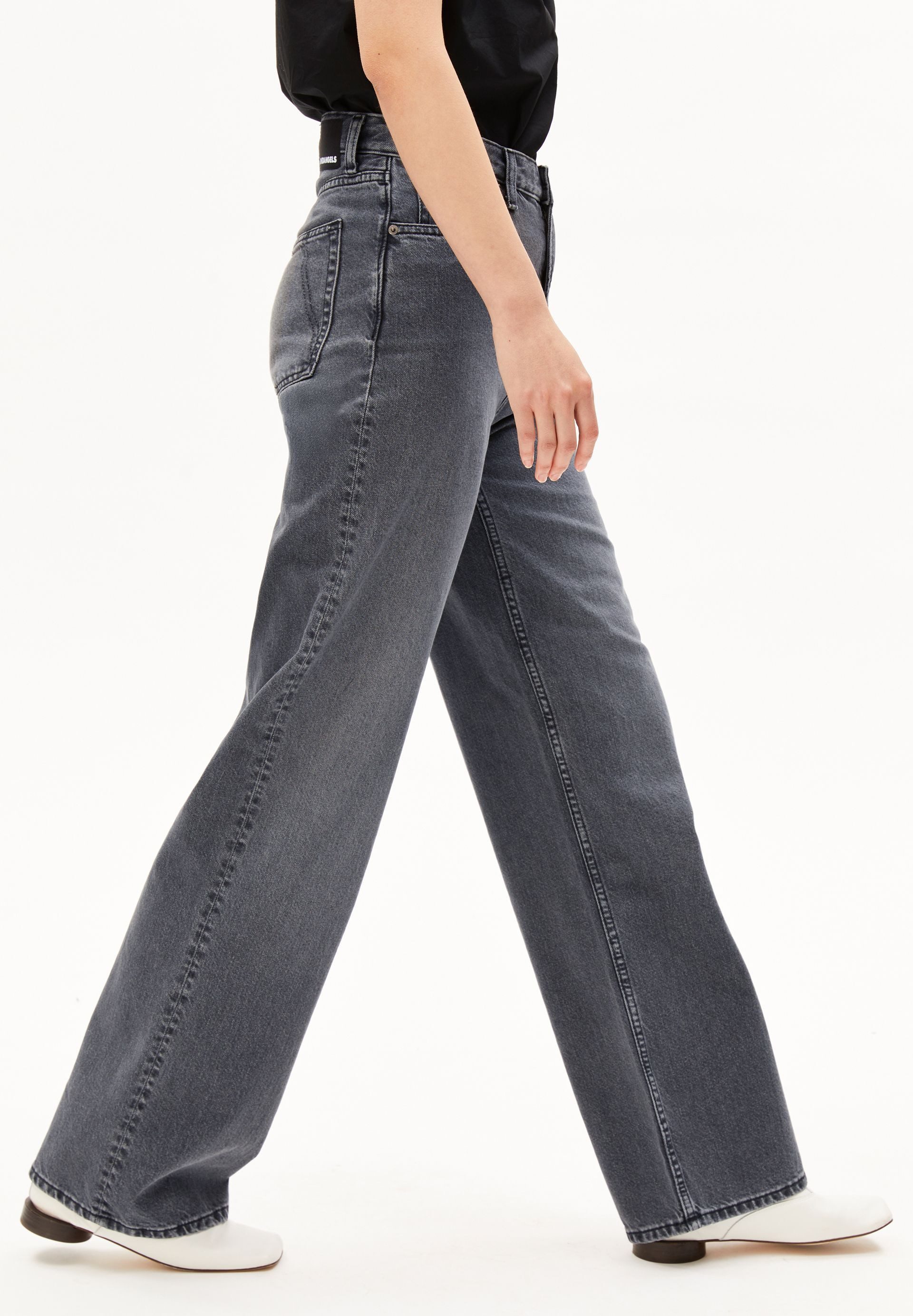 Armedangels Boyfriend-Jeans ENIJAA Wide Jeans recycelter Baumwolle (Non-Stretch) High waist