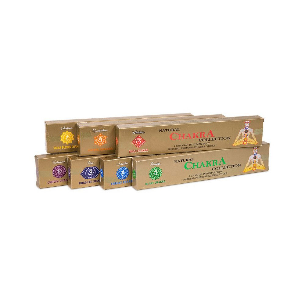 Just Be Räucherstäbchen 7 Chakra Collection Geschenkset (7 Päckchen á 14 Stück)