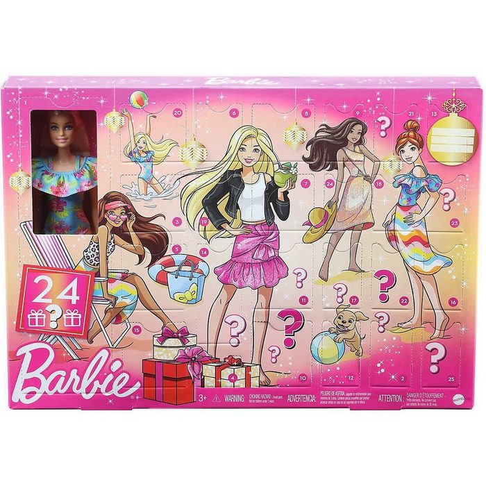 Mattel® Adventskalender Barbie Adventskalender 2022 inkl. Puppe (blond)