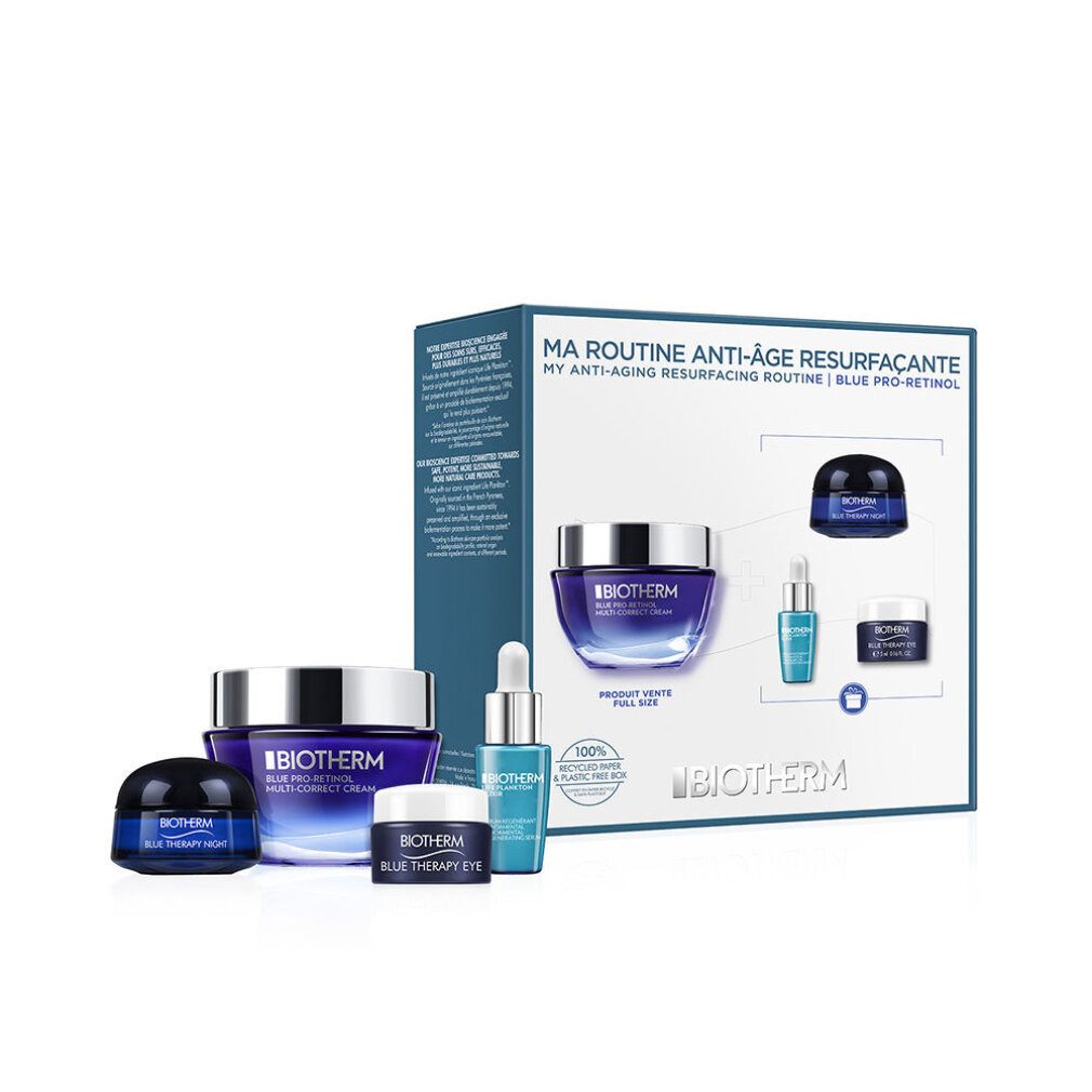 BIOTHERM Hautpflege-Set BLUE THERAPY BLUE PRO-RETINOL LOT 4 pz