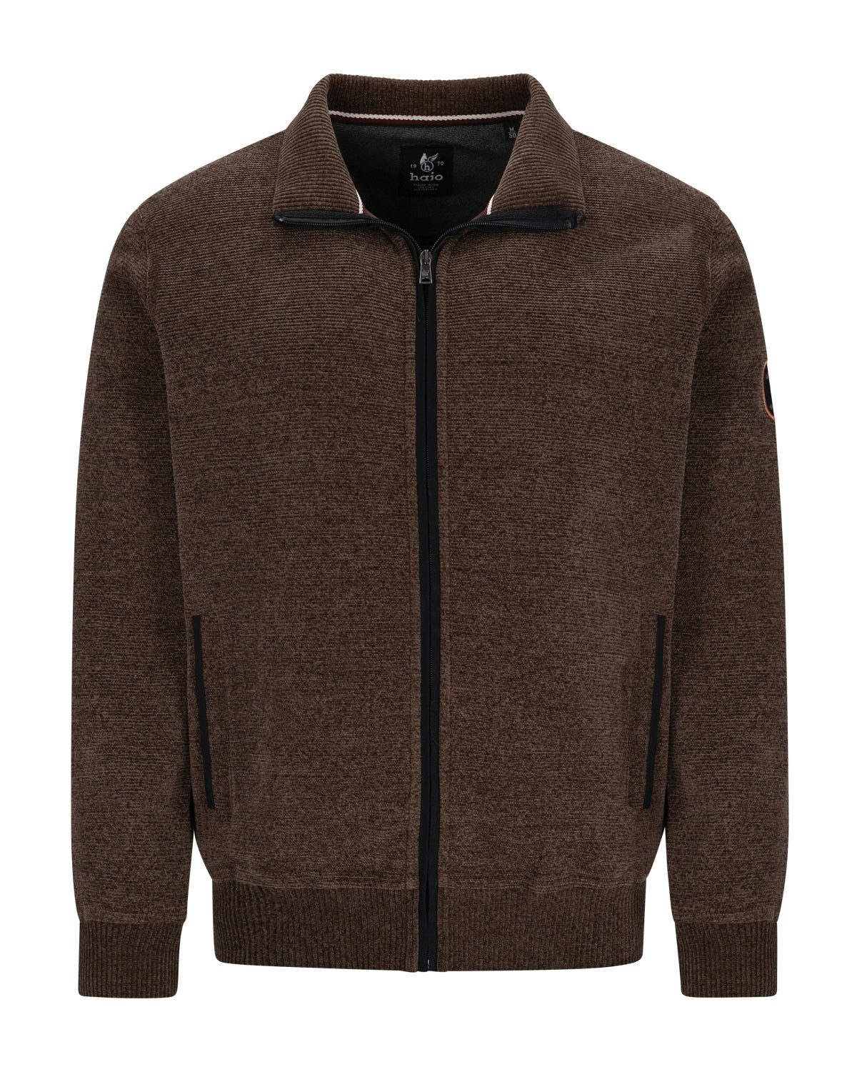 Hajo Sweatjacke Sweatjacke in Chenille-Rippe allover günstig online kaufen