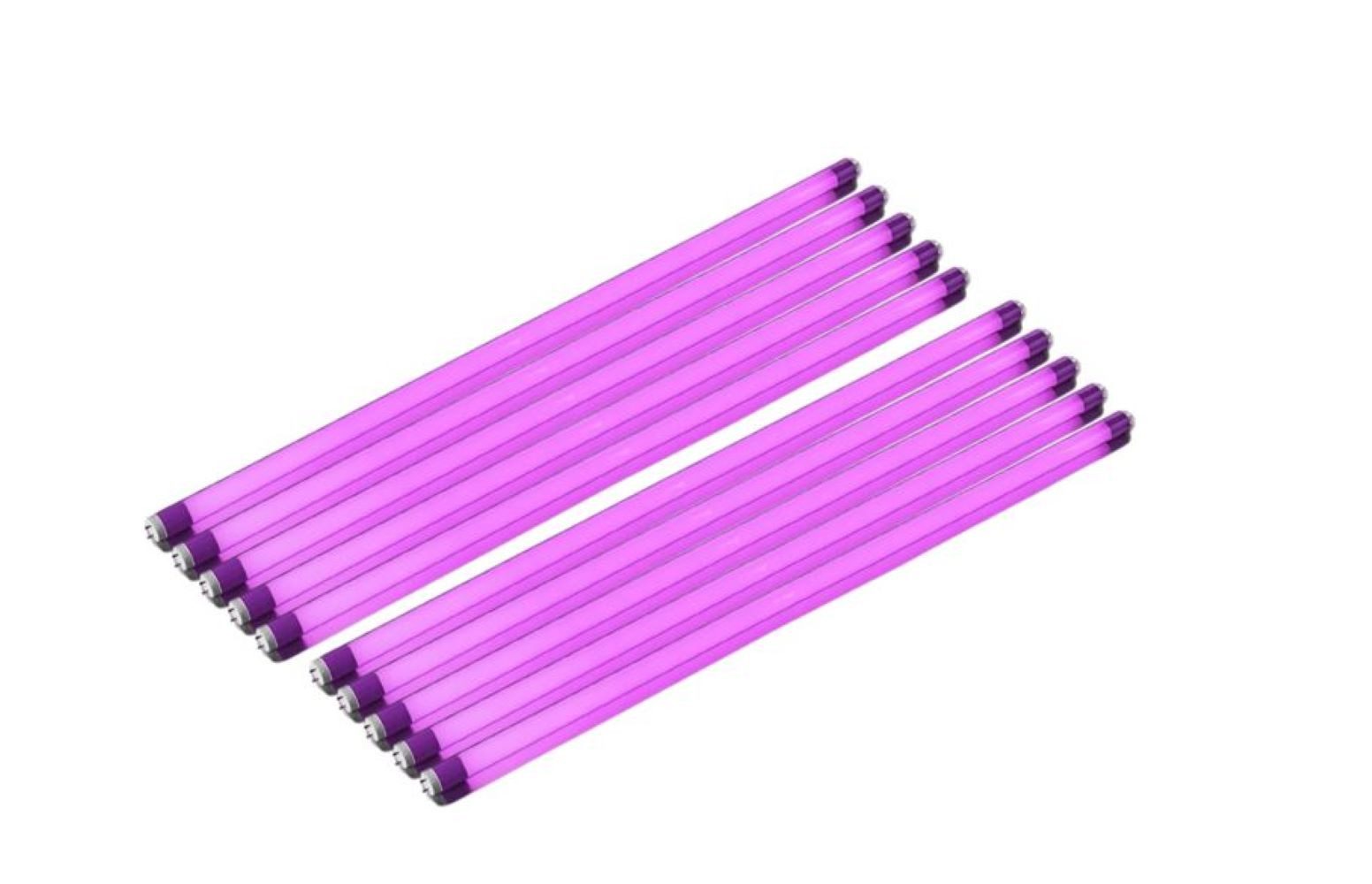 XENON LED Dekolicht 8808 LED Röhre 10 Stück 230Volt 24Watt 2500Lumen 1,50m Pink, Xenon / Pink