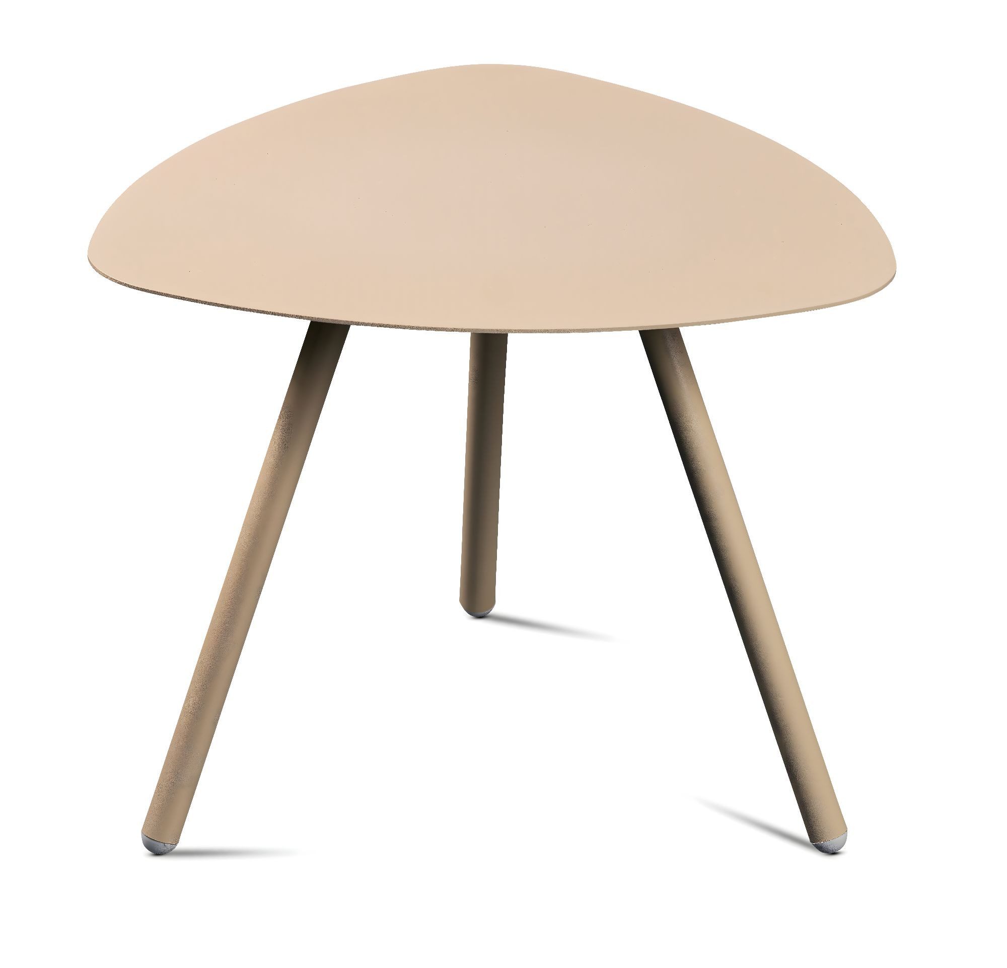 M2 Kollektion Beistelltisch Mira, Couchtisch, Modern, Outdoorfähig, Dreieckig, 50x40x50 cm