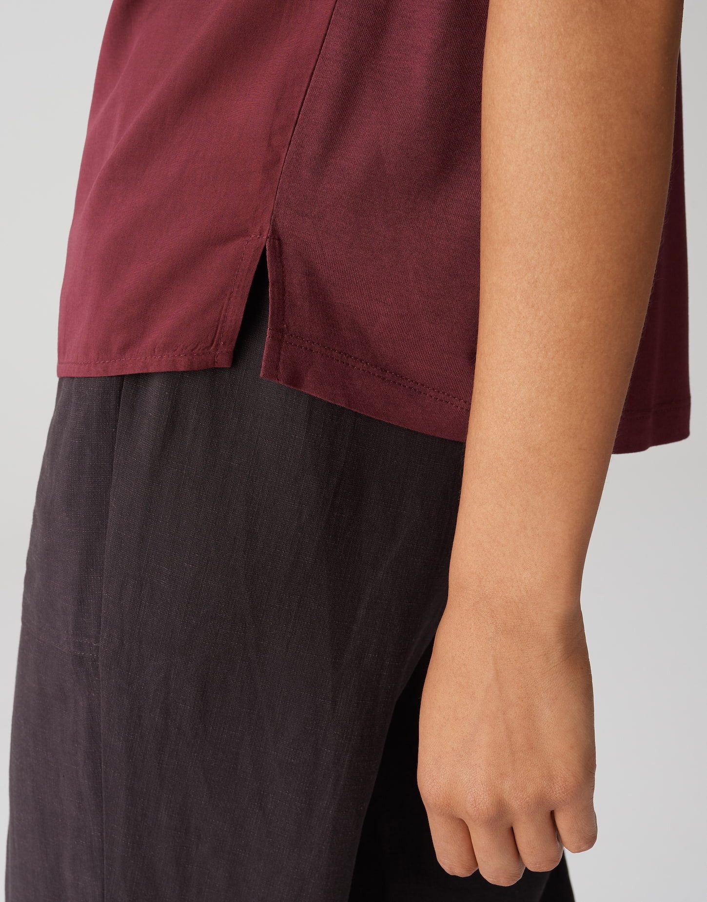 OPUS Kurzarmshirt SESONNE Regular im Materialmix