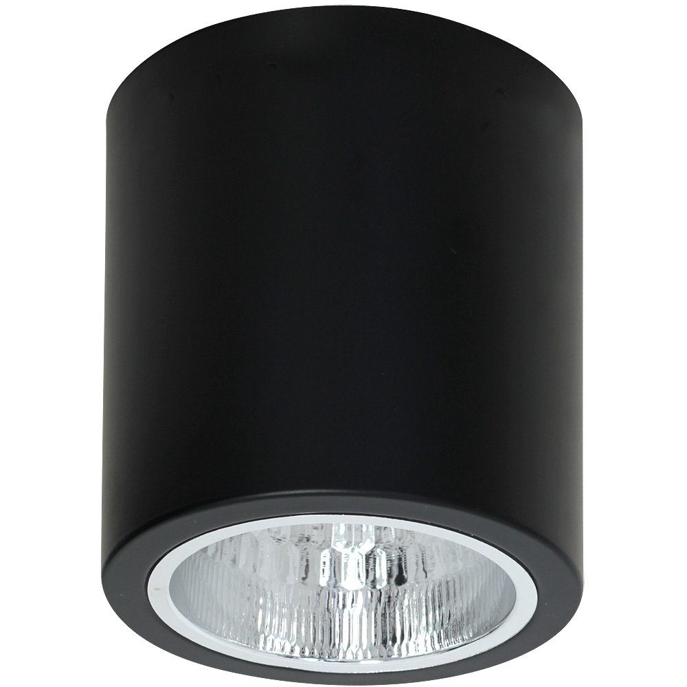 Licht-Erlebnisse Deckenleuchte DOWNLIGHT, Schwarz Metall E27 Leuchtmittel, Deckenlampe Spot ohne