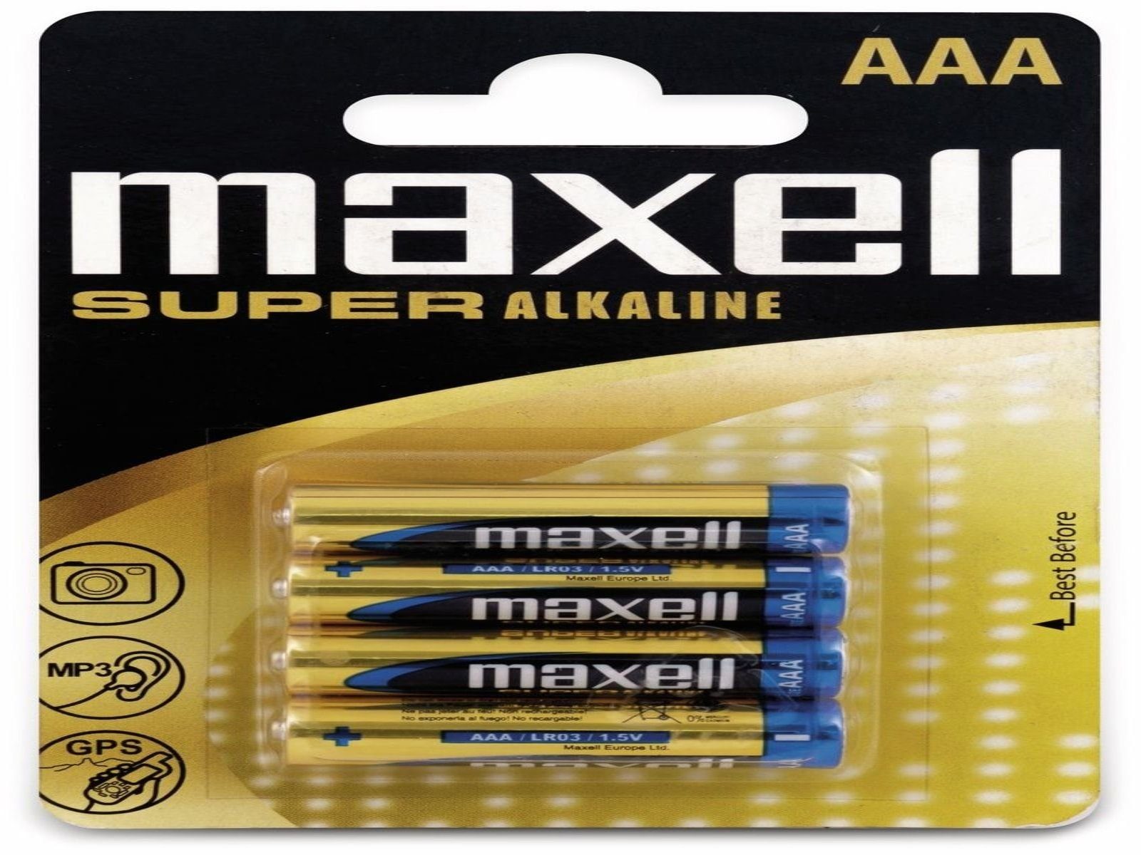 Maxell MAXELL Micro-Batterie Super Alkaline, AAA, LR03, 4 Batterie
