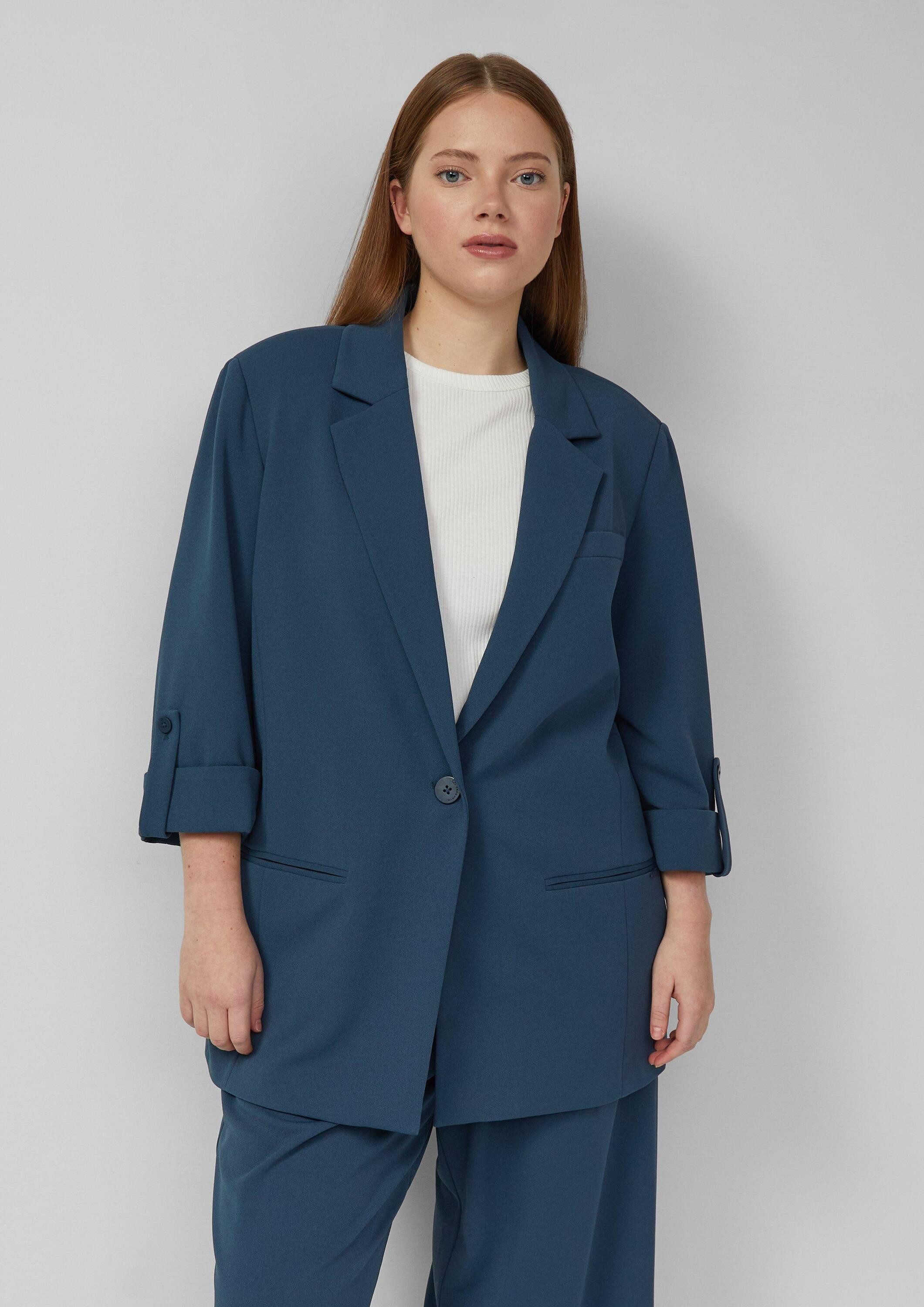 QS Jackenblazer Indoor-Blazer Blazer mit Turn-ups