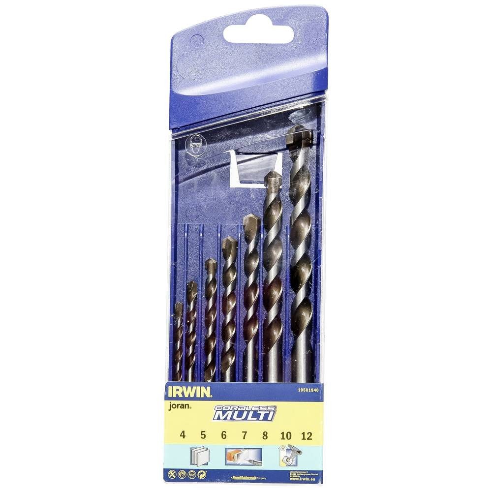 IRWIN Mehrzweckbohrer Mehrzweckbohrer-Set 7-tlg.: 4/5/6/7/8/10/12 mm 10501940