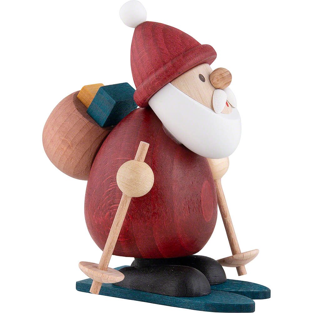 Ullrich Kunsthandwerk Dekofigur Weihnachtsmann auf Ski (9,6cm) von Ullrich Kunsthandwerk – Bild 3 von 3