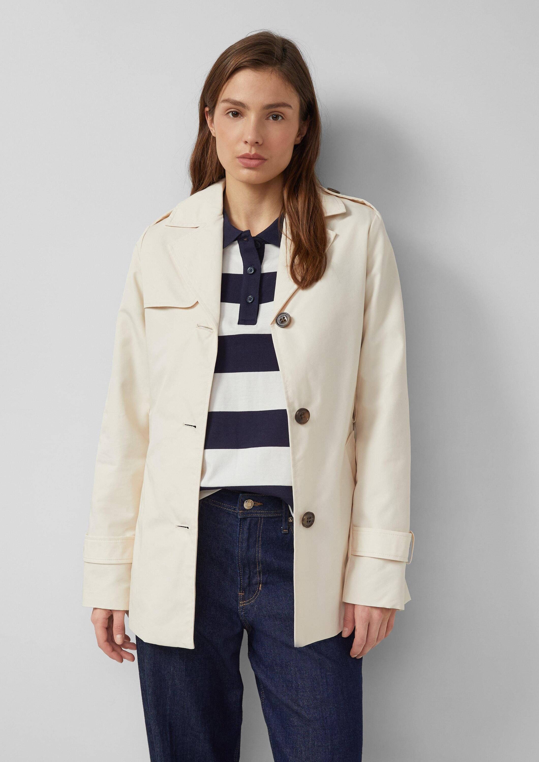 s.Oliver Trenchcoat Outdoor-Jacke Wasserabweisender Trenchcoat im Slim Fit günstig online kaufen