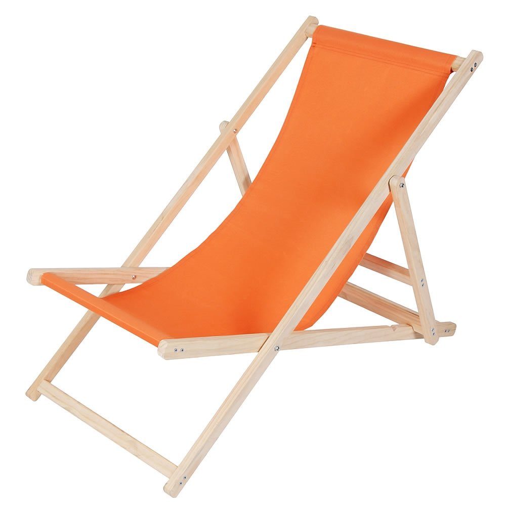Melko Gartenstuhl Strandliege Liegestuhl Gartenliege Holz günstig online kaufen