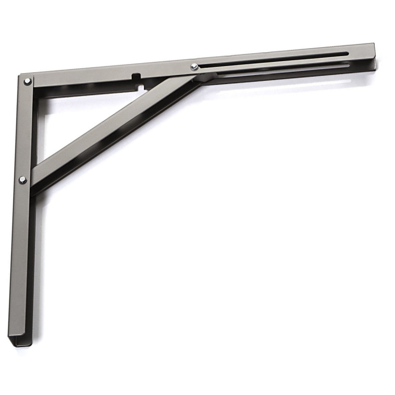 SO-TECH® Wandregalhalter Klappkonsole Länge 390 mm / Höhe 300 mm Tragkraft 120 kg (pro Paar), 1-tlg. Silber