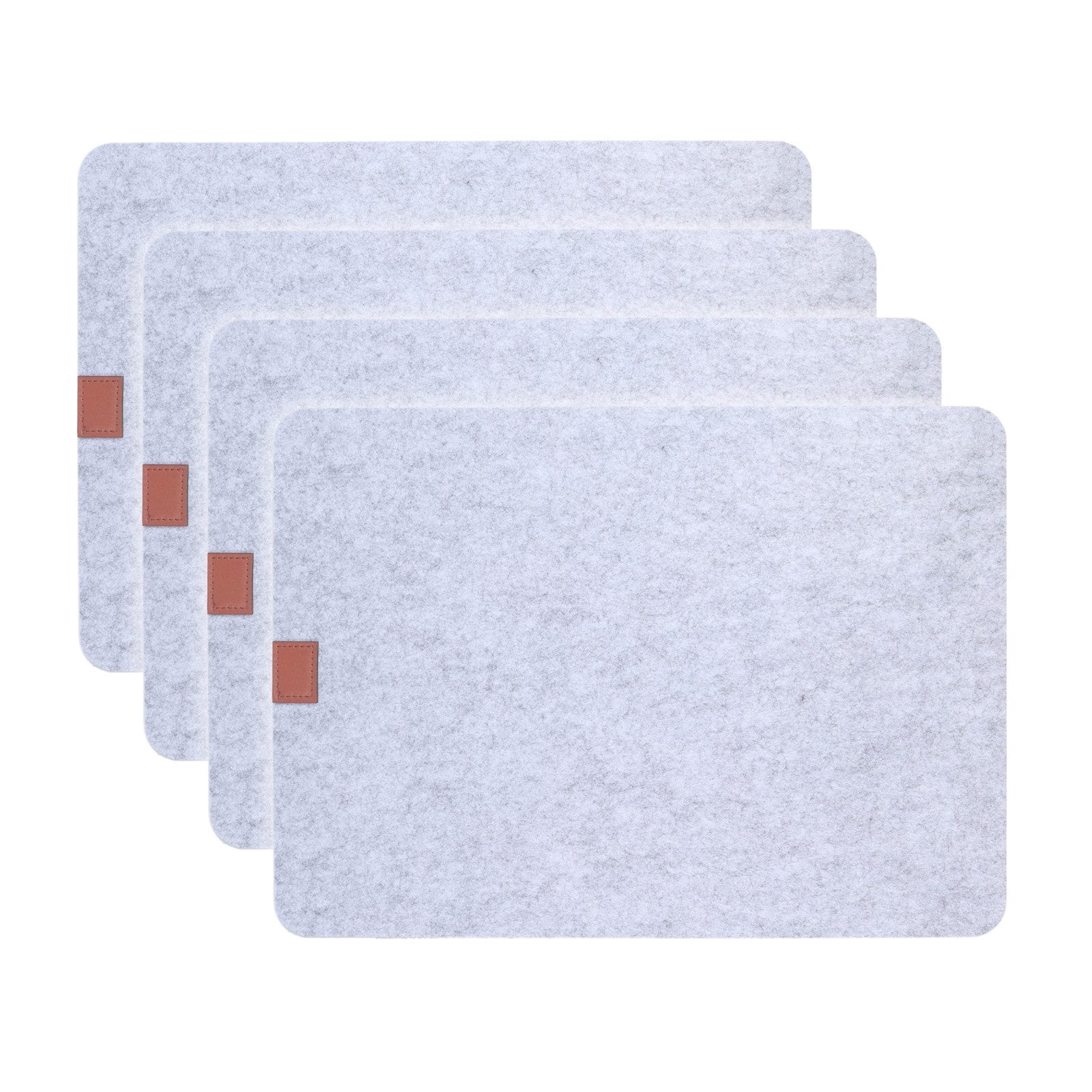 Neuetischkultur Platzset Platzset 4-teilig Filz eckig, (Set, 4-St., 4 Platz günstig online kaufen