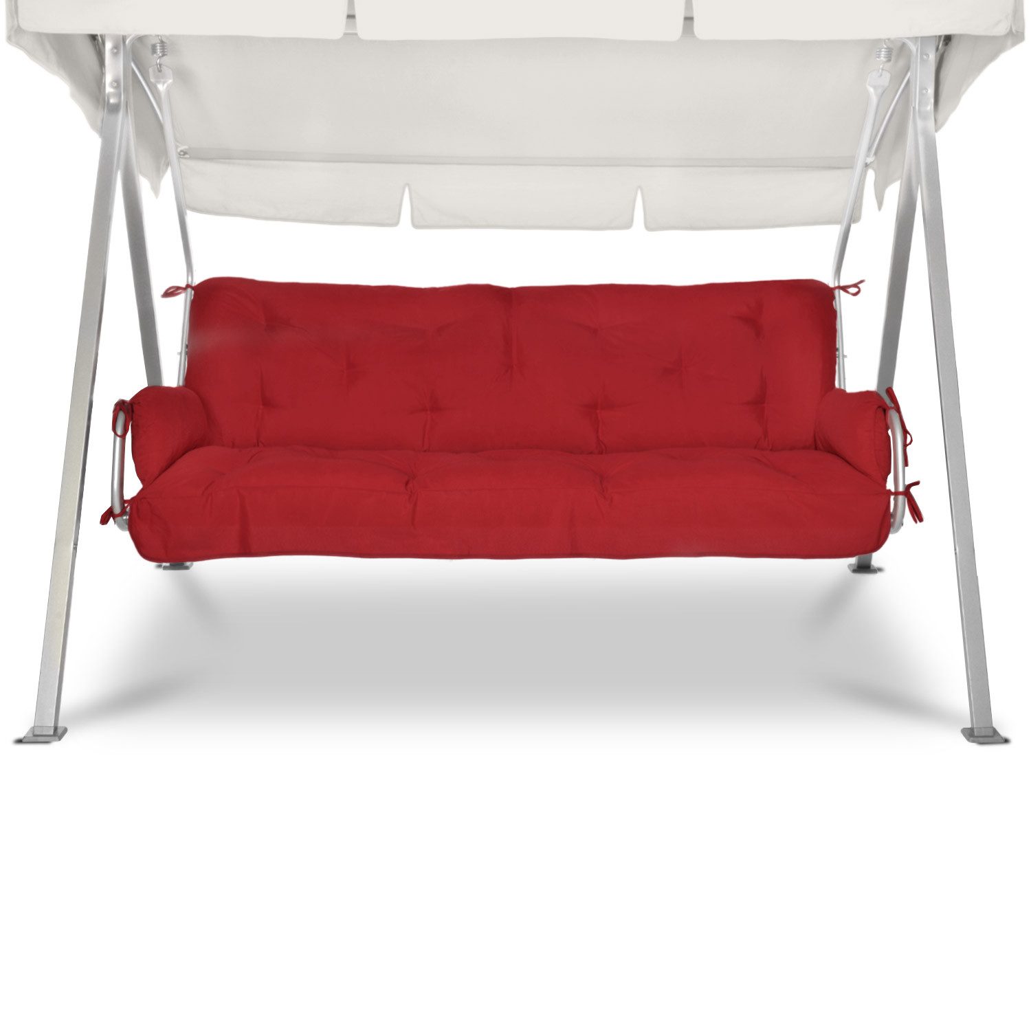 Beautissu Bankauflage Flair HS, Hollywoodschaukel Auflagenset 180x50x8cm Rot