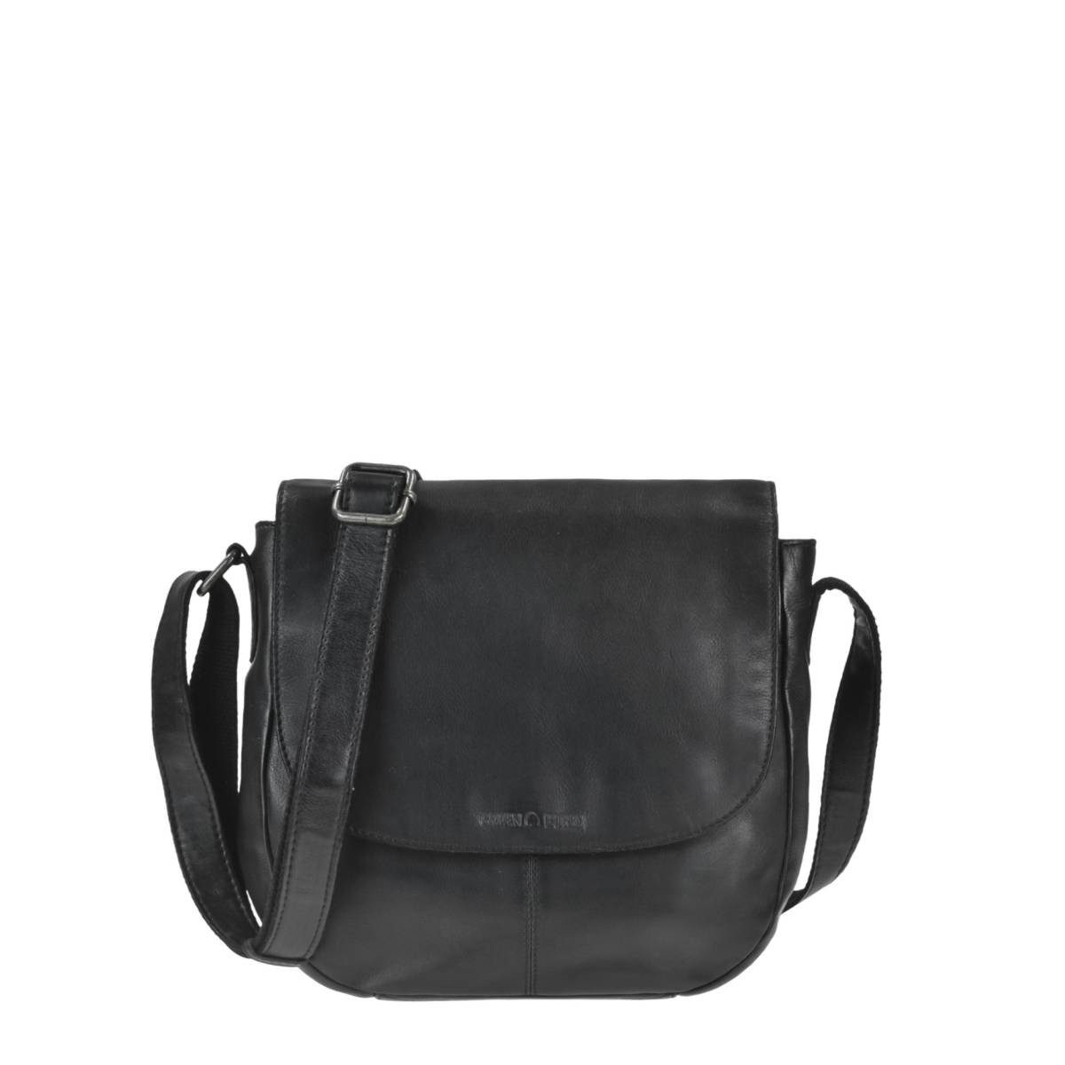 Greenburry Umhängetasche "Colombiana" Leder Damentasche kleine Schultertasche, Hauptfach 24x21cm, Schultergurt max. 145cm